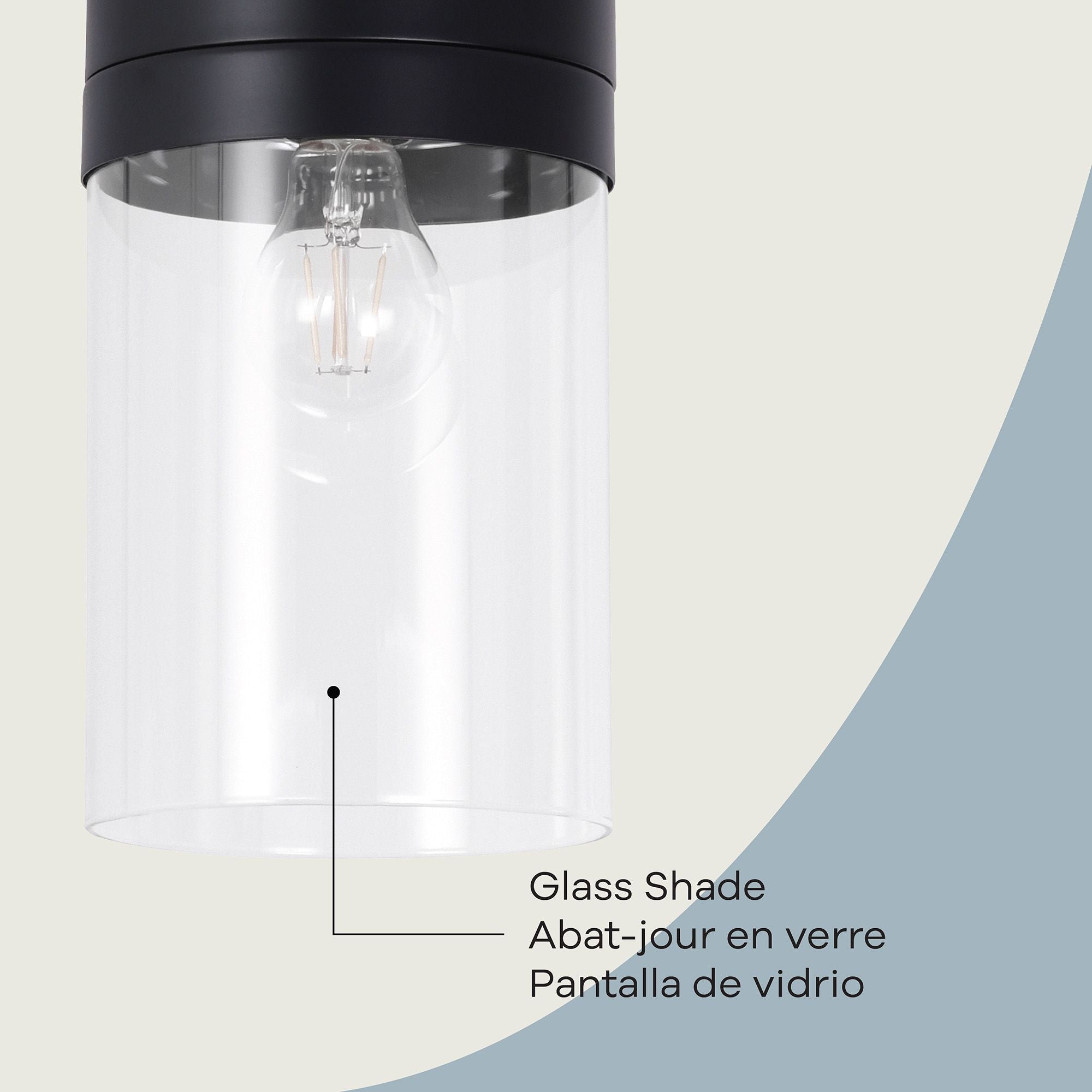 Athena Pendant in 3-Light / Matte Black, Attribute Detail View 2.