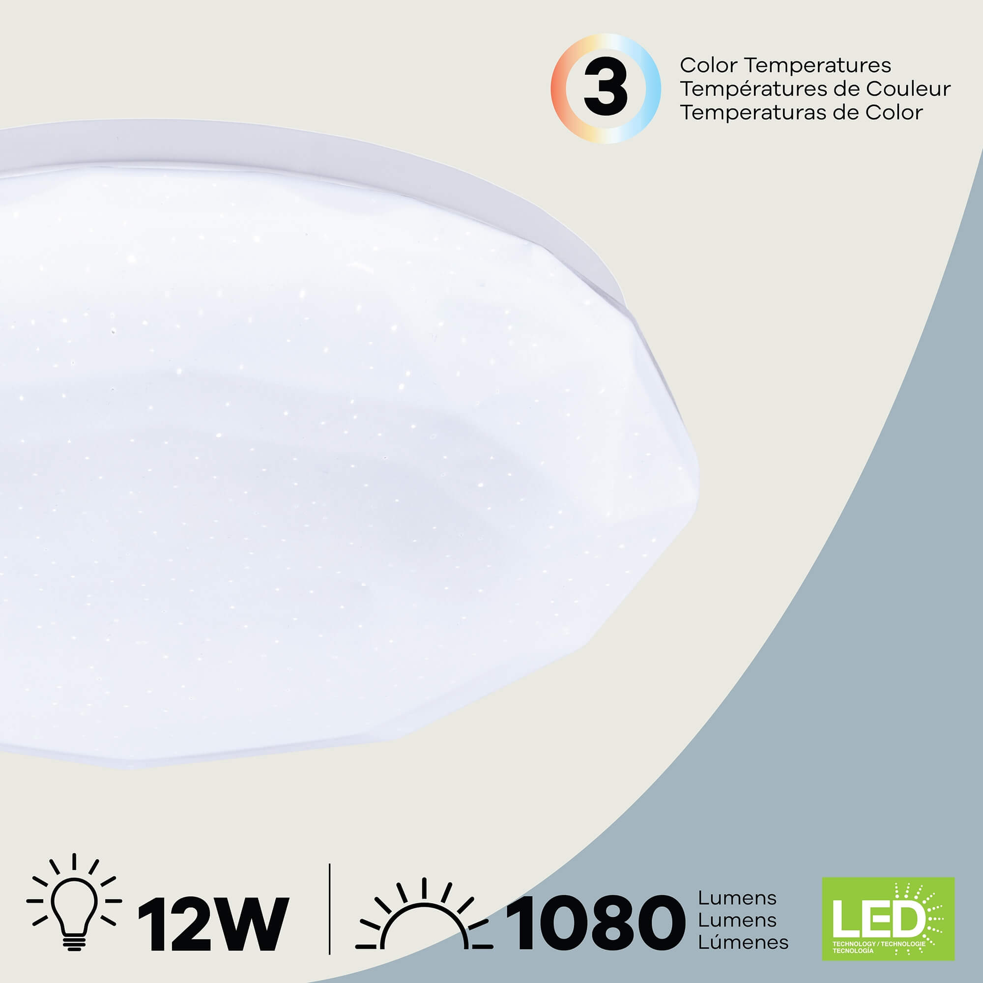 Geo LED Flushmount