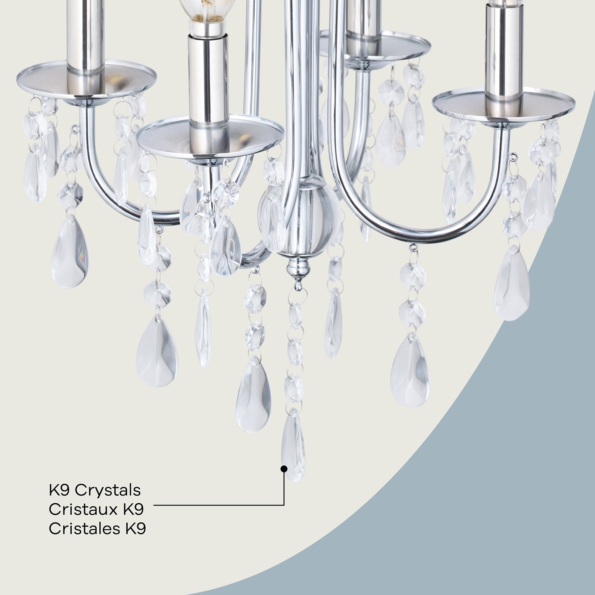 Francis 4-Light Chandelier, Attribute Detail View 2.