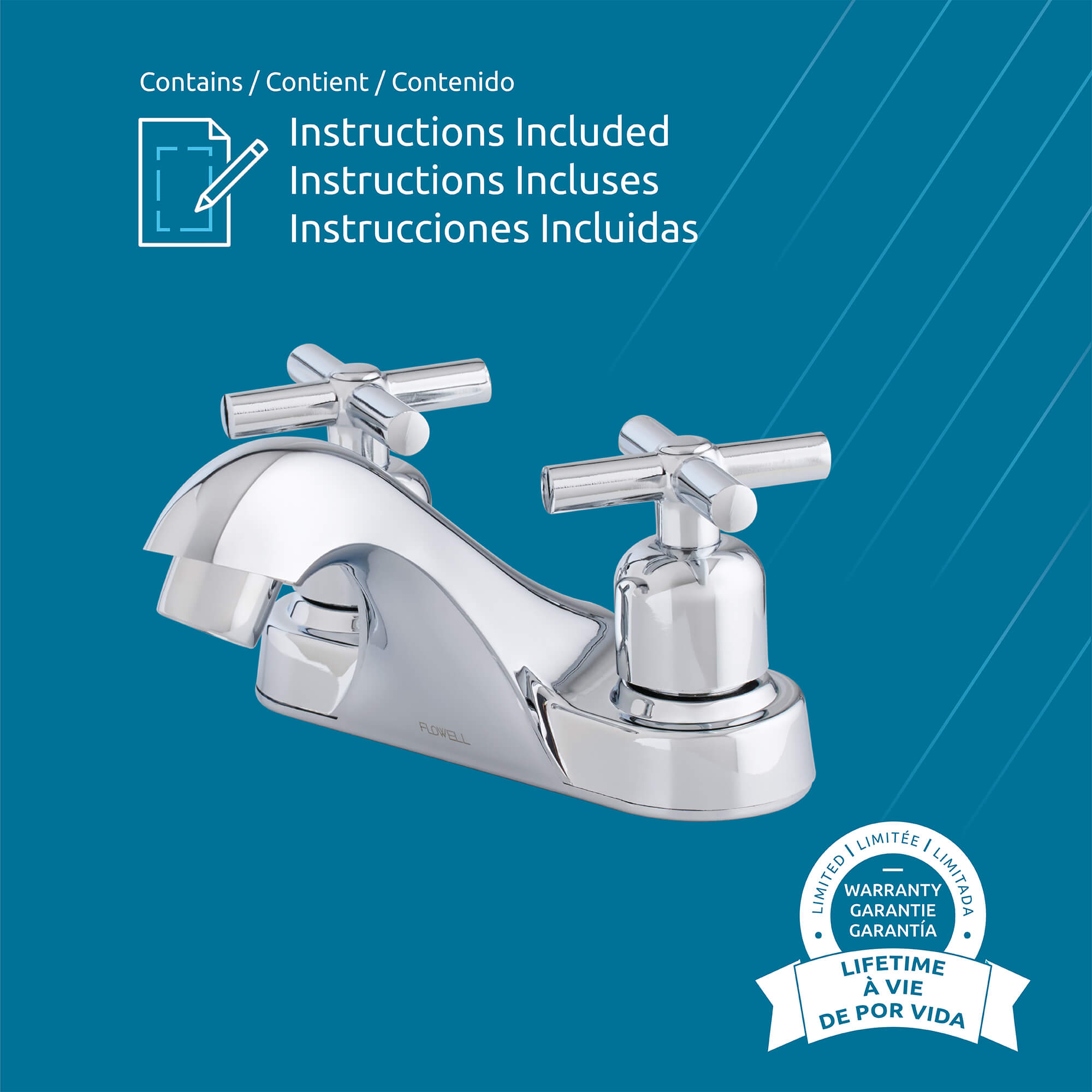 Fonzi 2-Handle Bathroom Faucet, Attribute Detail View 1.
