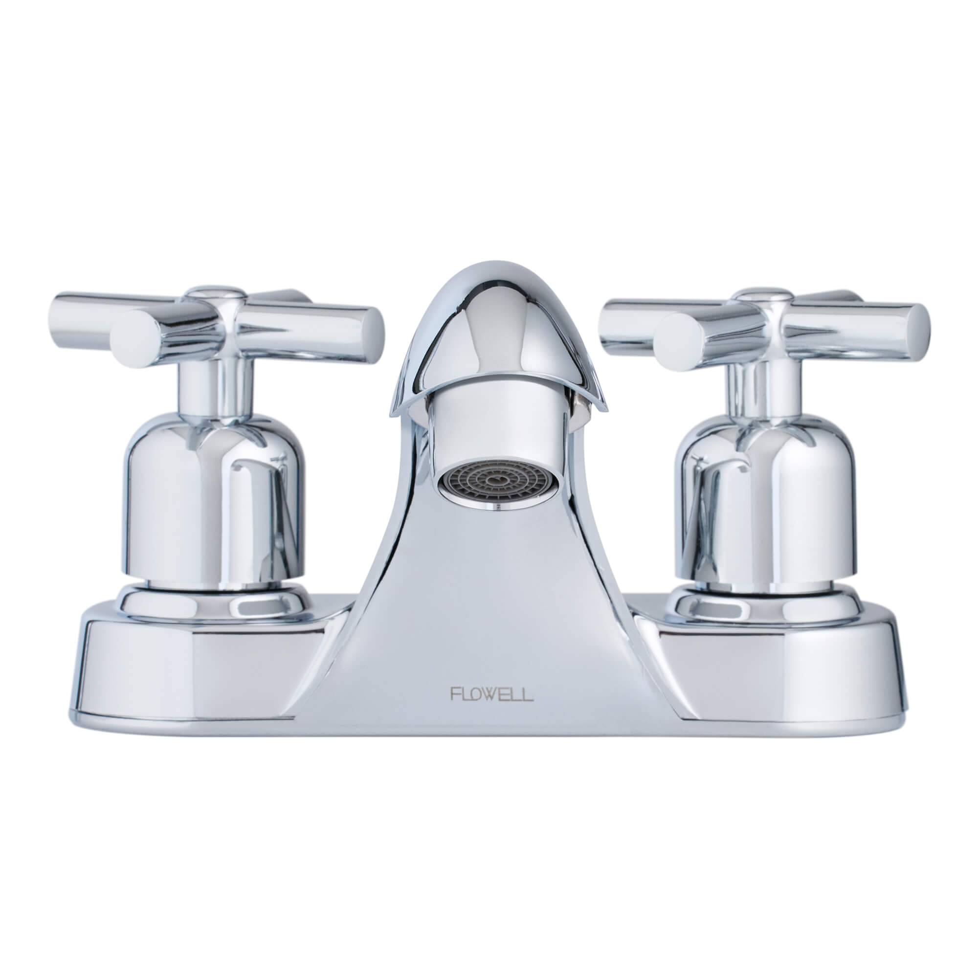 Fonzi 2-Handle Bathroom Faucet, Front View.