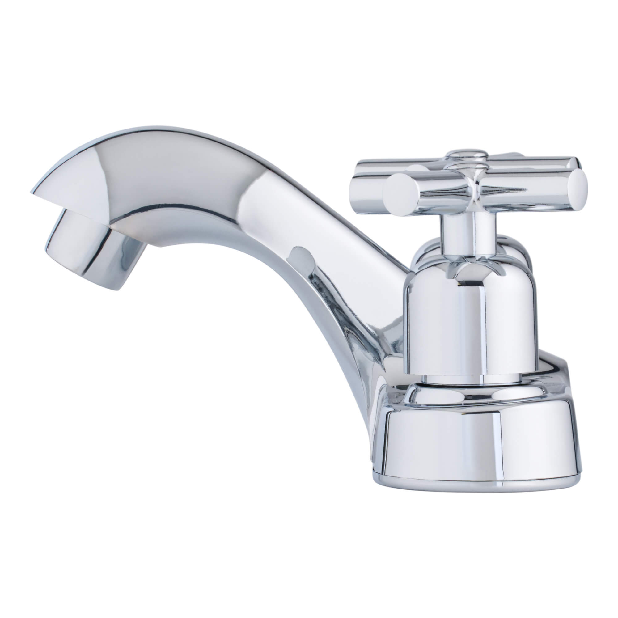 Fonzi 2-Handle Bathroom Faucet, Side View.