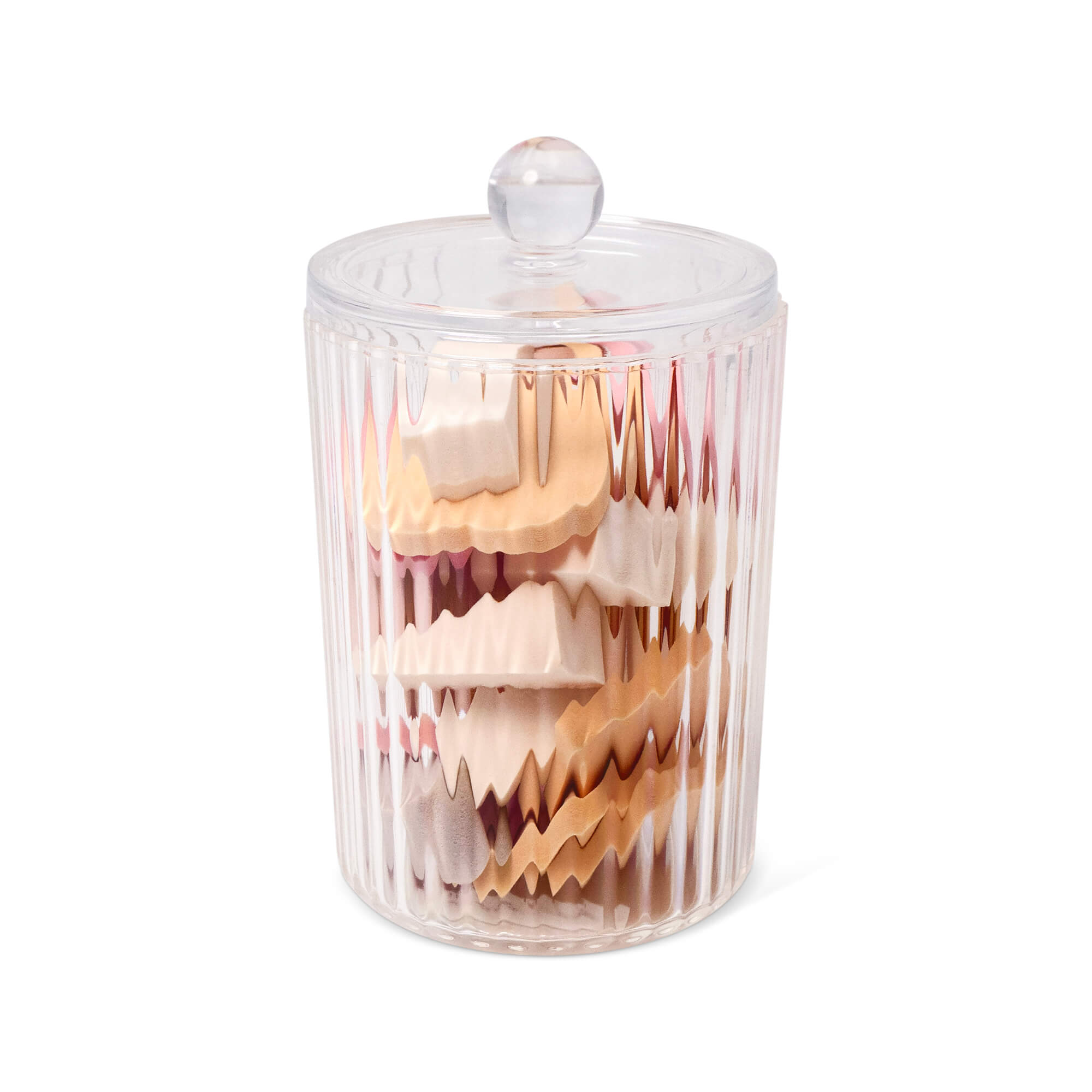 Halo Cotton Jar with Fluted Accent