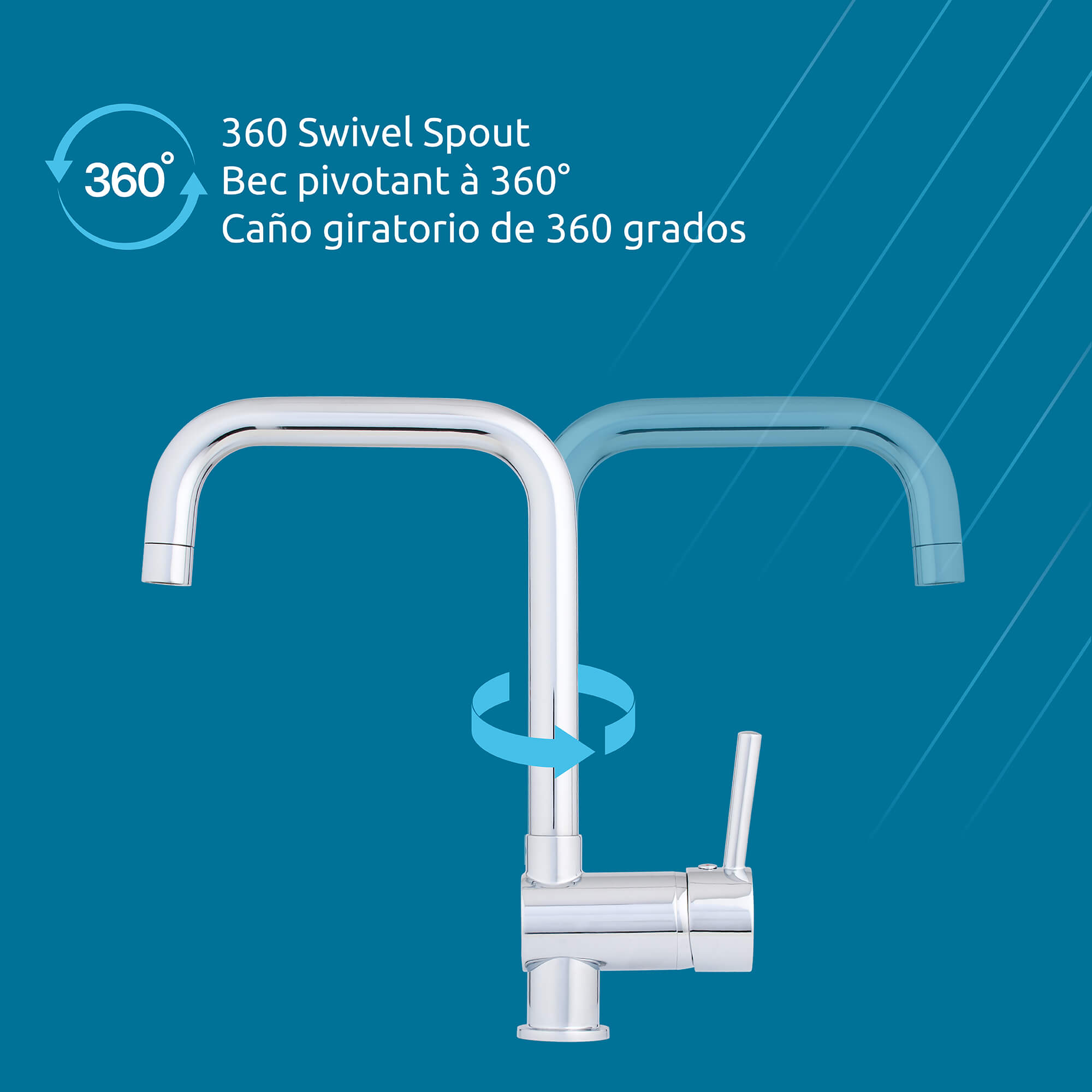 Moses 1-Handle Kitchen Faucet