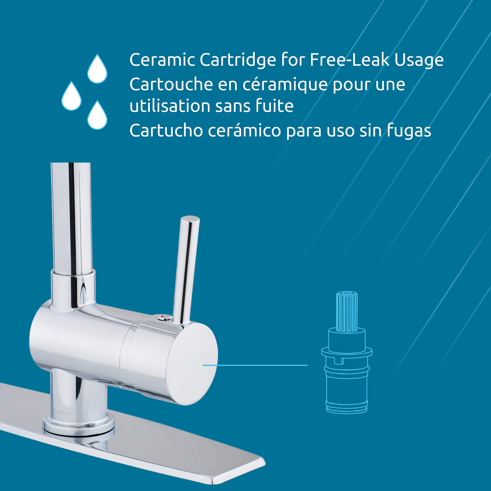 Moses 1-Handle Kitchen Faucet
