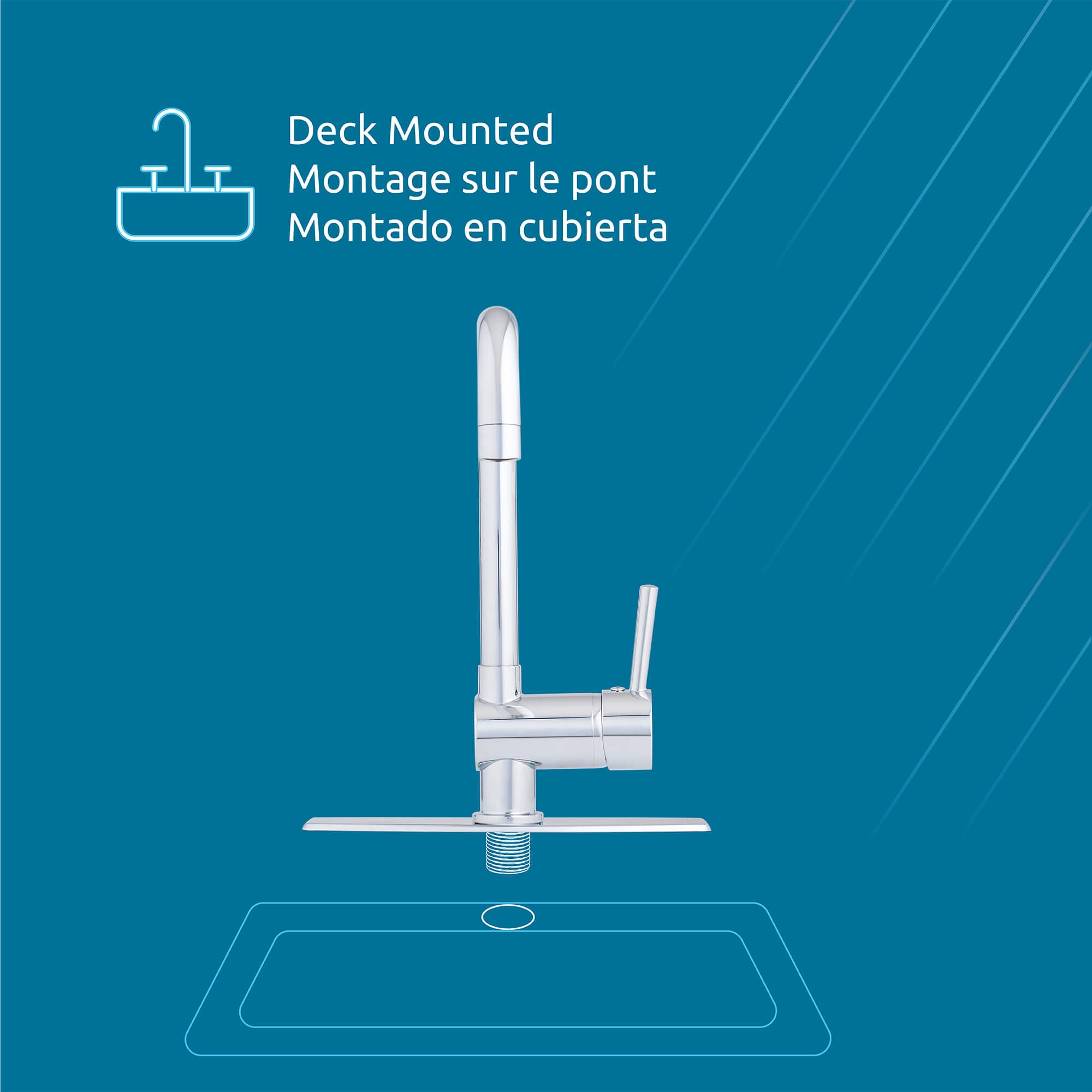 Moses 1-Handle Kitchen Faucet