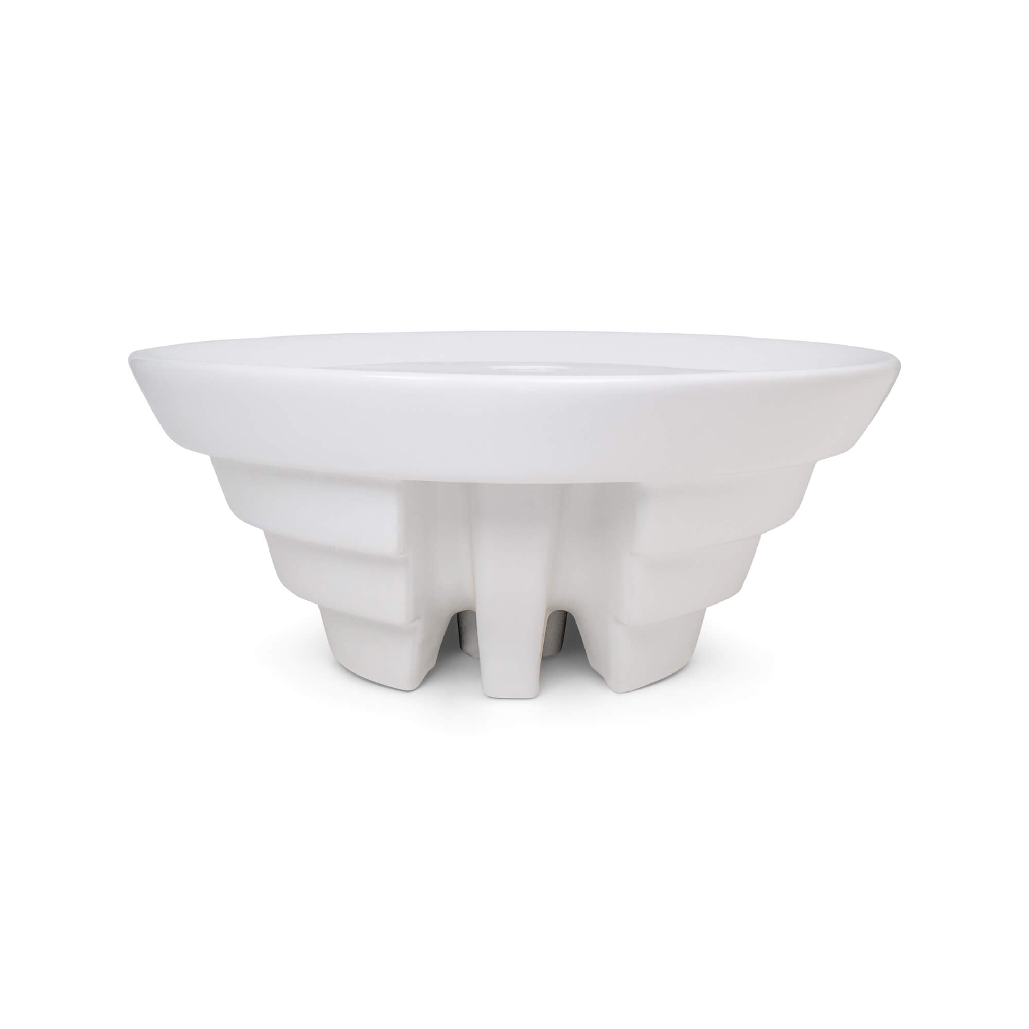Petra Rounded Ceramic Basin, Back View.