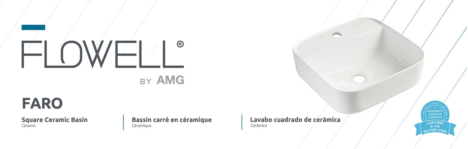 Faro Ceramic Basin, block image 1.