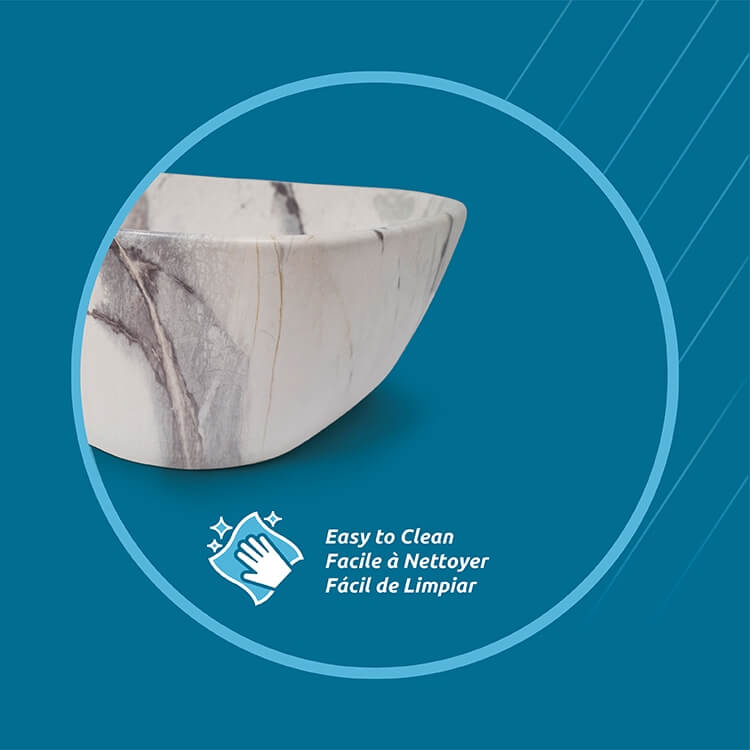 Hydra Rounded Rectangular Ceramic Basin, block image 4.