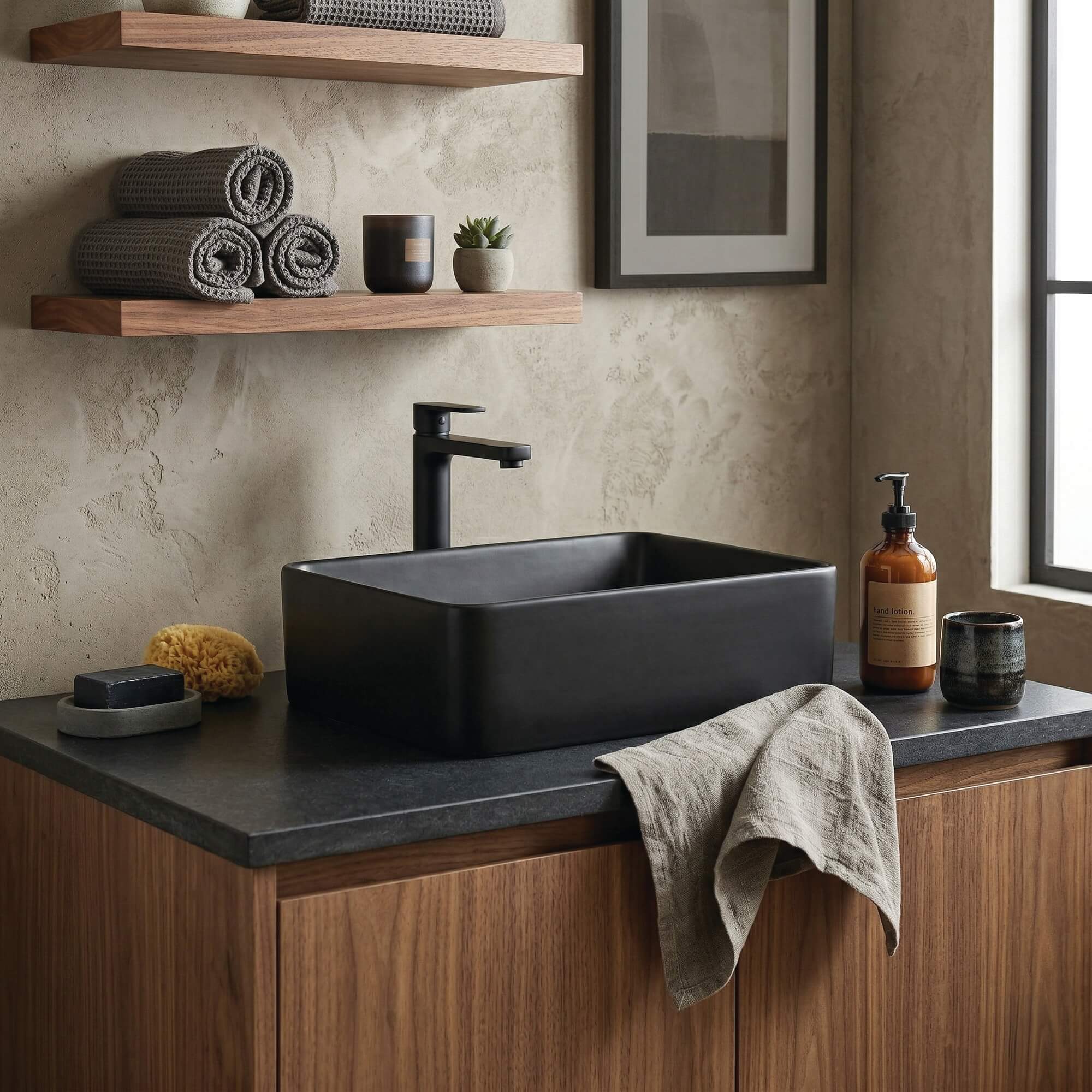 Scolca Rectangular Ceramic Basin