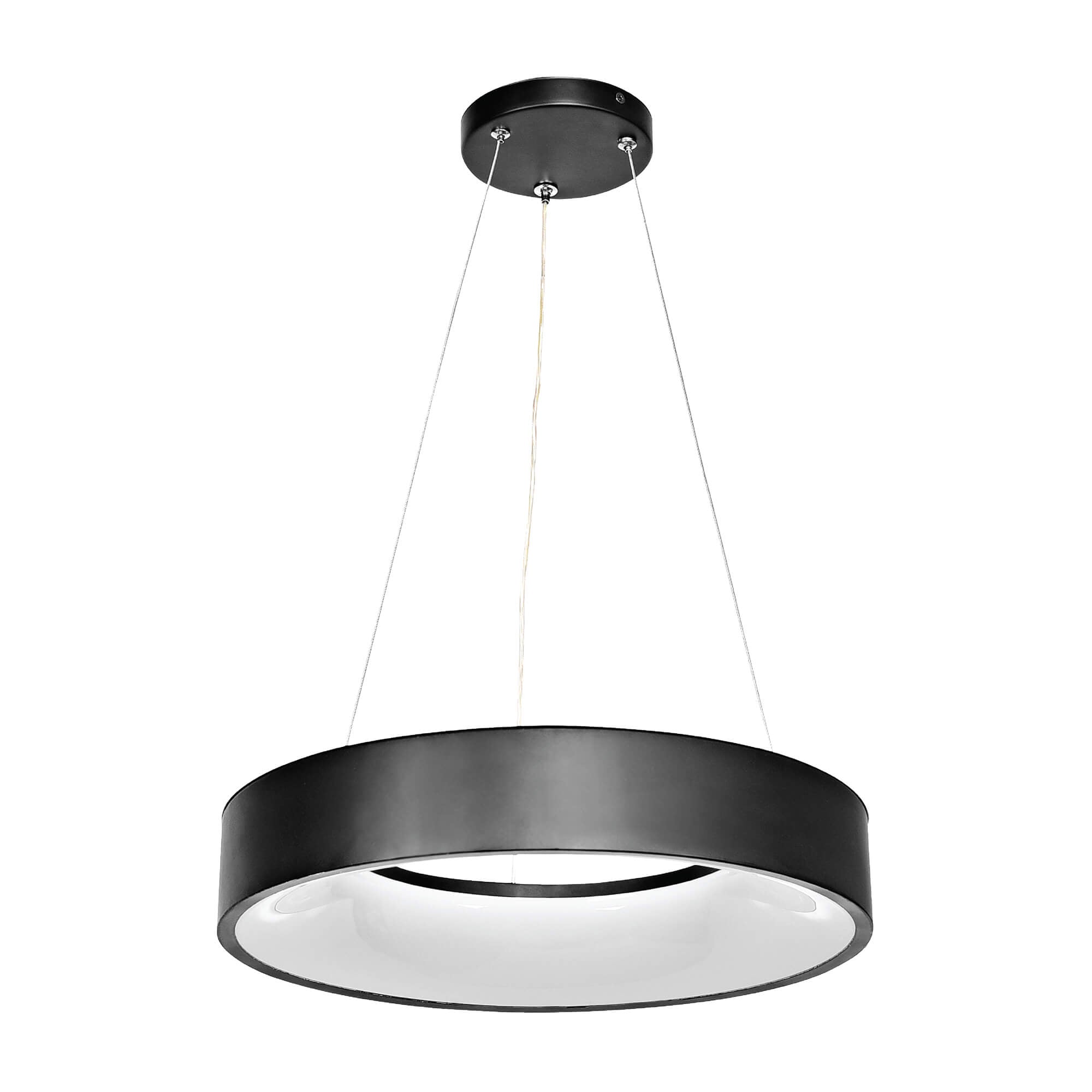 Alida LED Chandelier, Three-Quarter View.