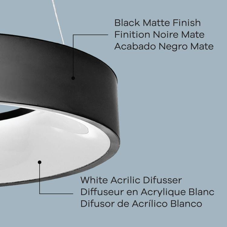 Alida LED Chandelier, Block Image 4.