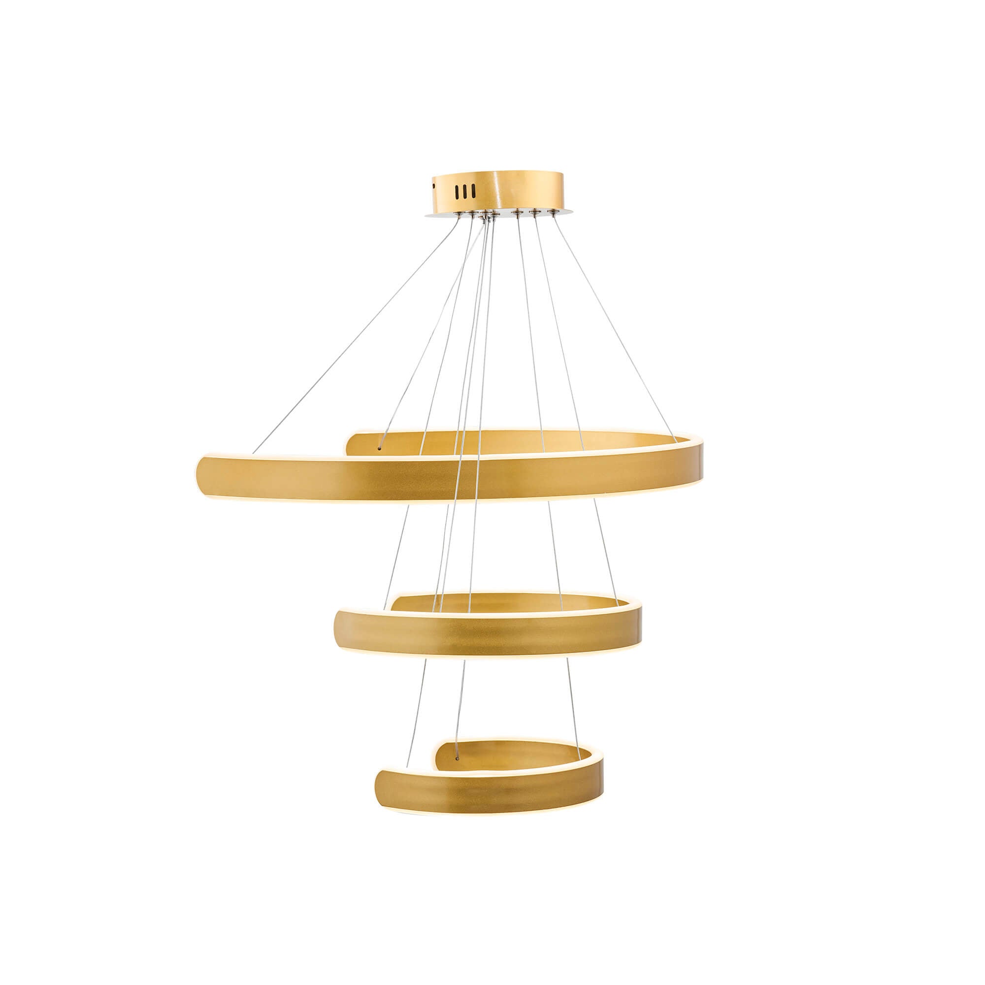 Alia LED Chandelier, Front View.