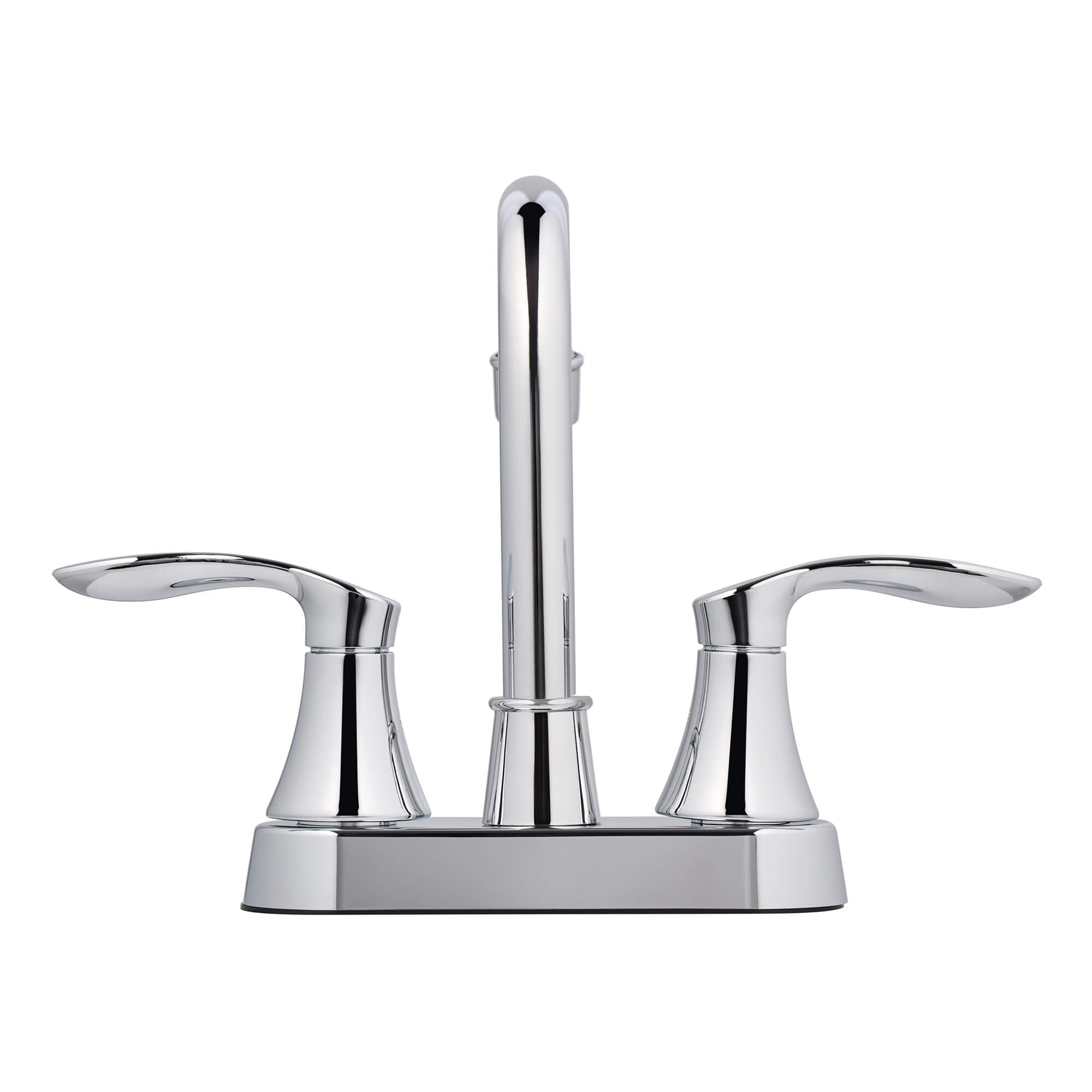 Alexandria 2-Handle Bathroom Faucet in Polished Chrome, back view.