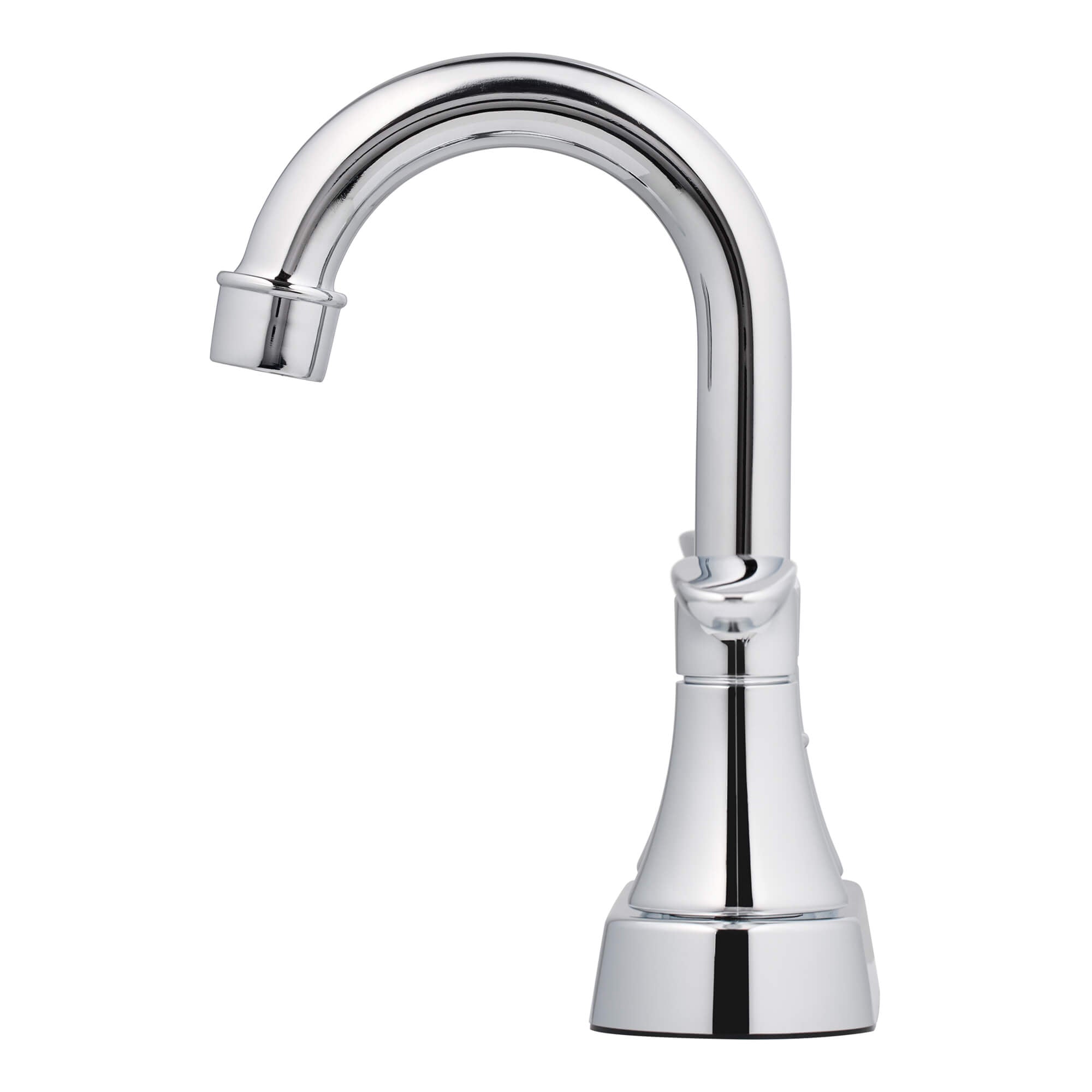 Alexandria 2-Handle Bathroom Faucet in Polished Chrome, side view.