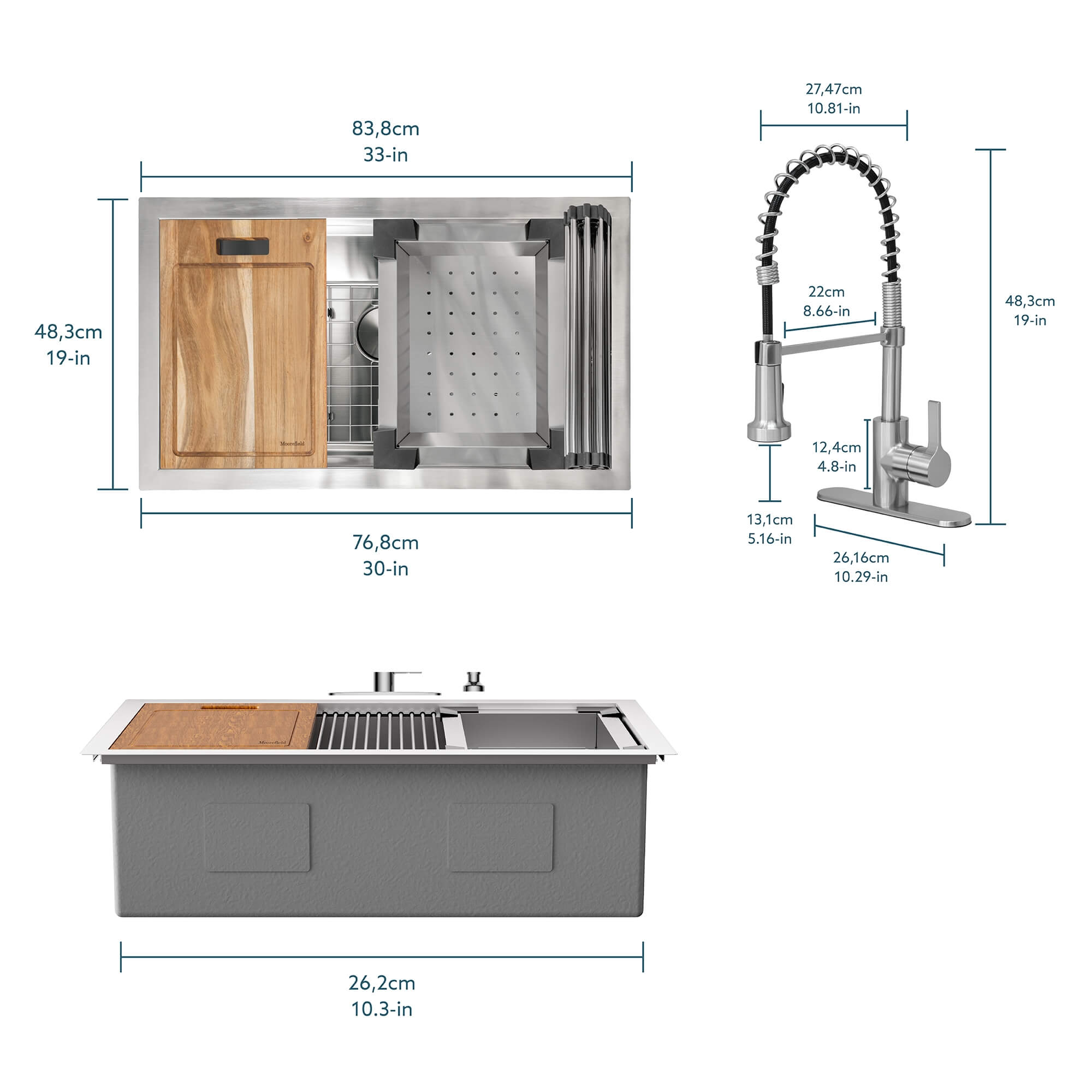Victoria 8-Pc Kitchen Workstation Set