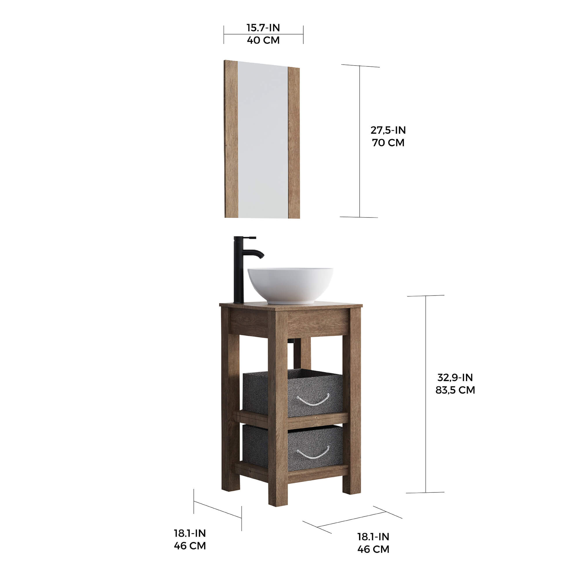 Acacia Freestanding Vanity