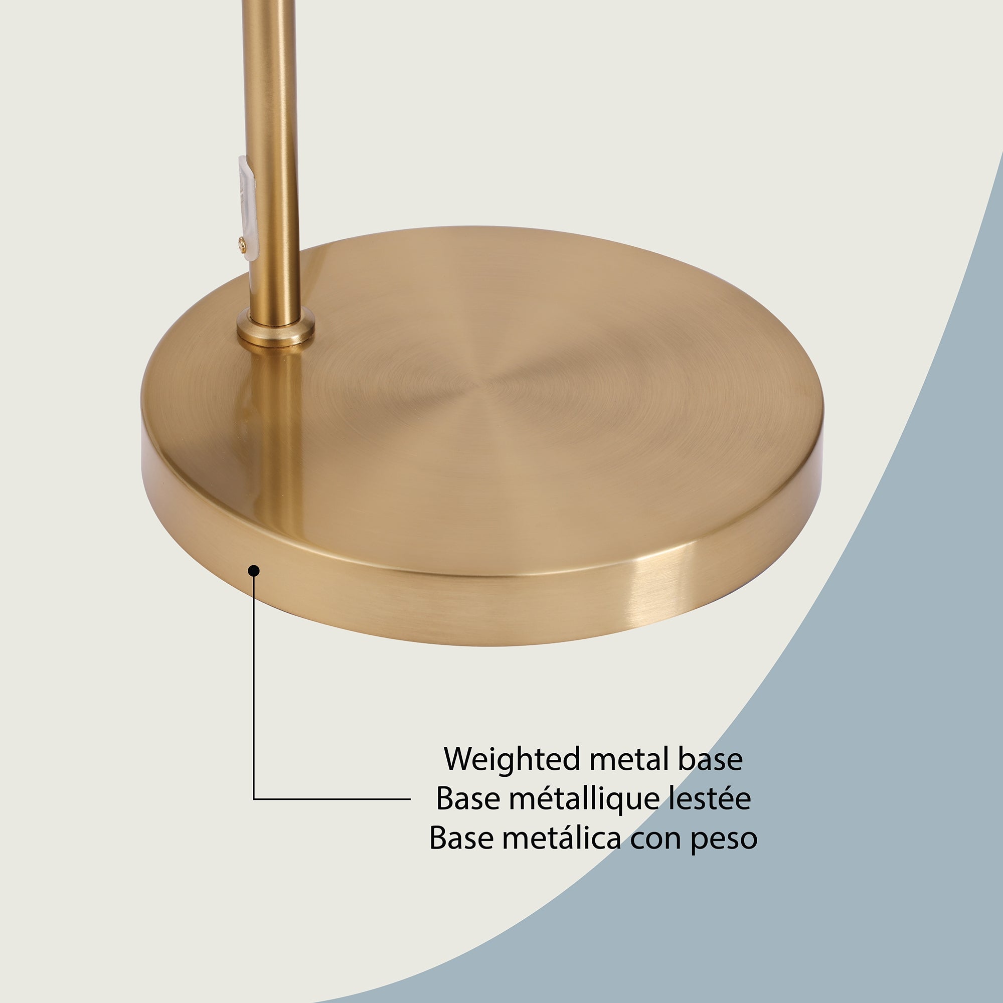Liza 1-Light Arched Floor Lamp, Attribute Detail View 4.