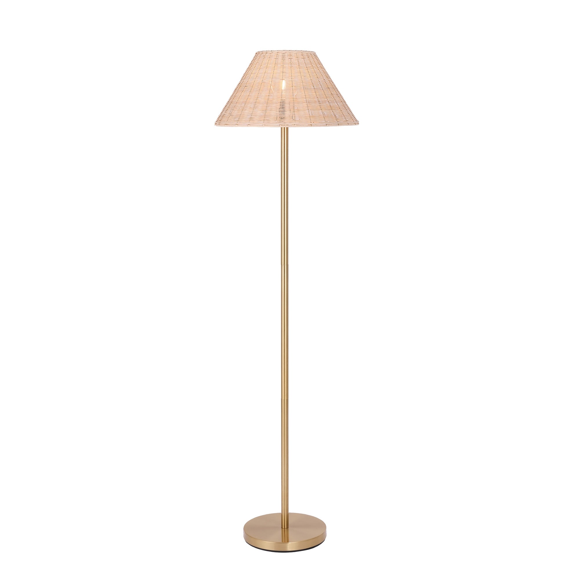 Bali 1-Light Floor Lamp, Front View.