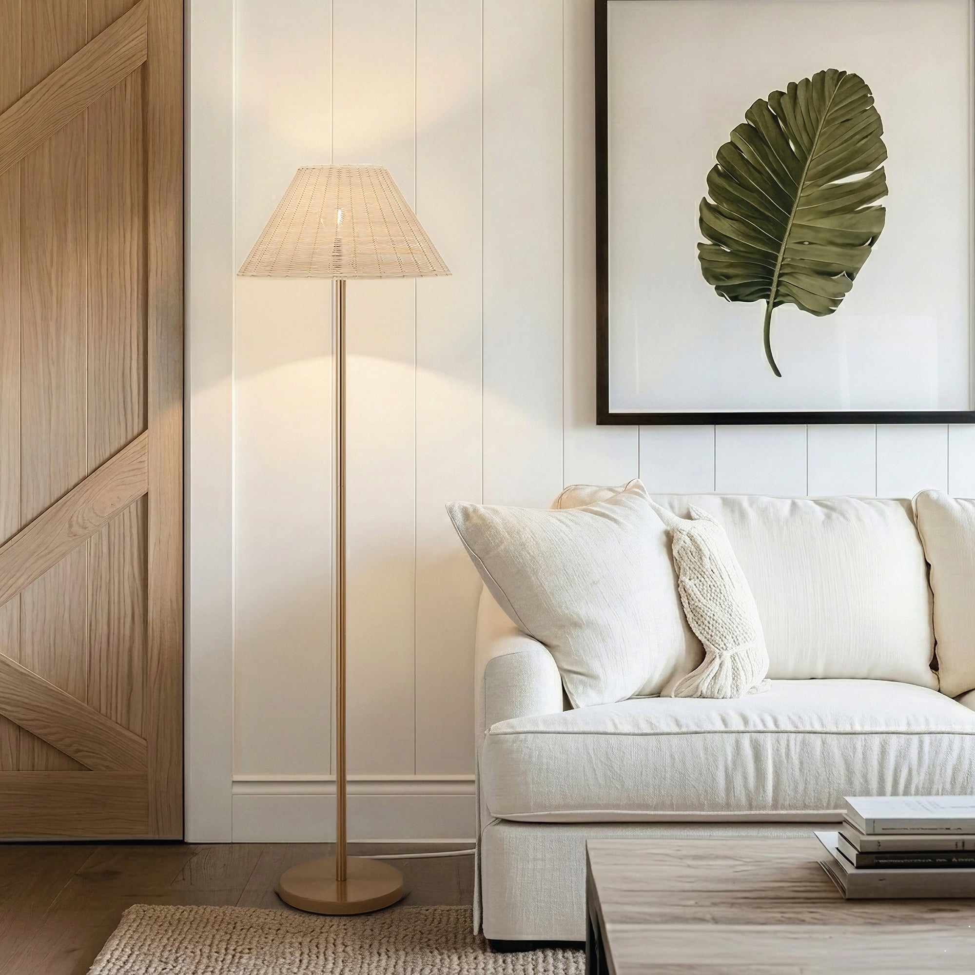 Bali 1-Light Floor Lamp, Lifestyle View.