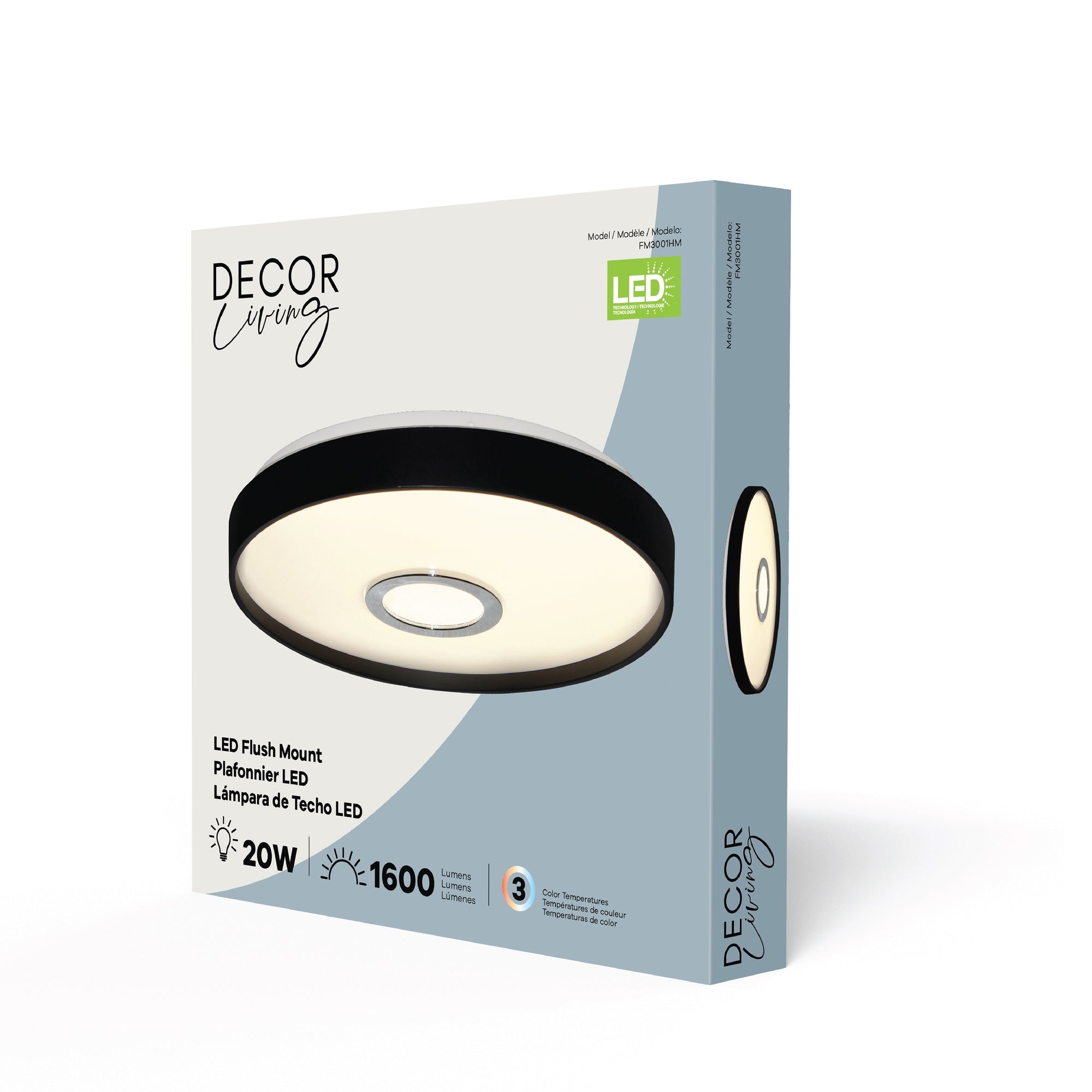 Liverpool LED Flushmount, packaging view.