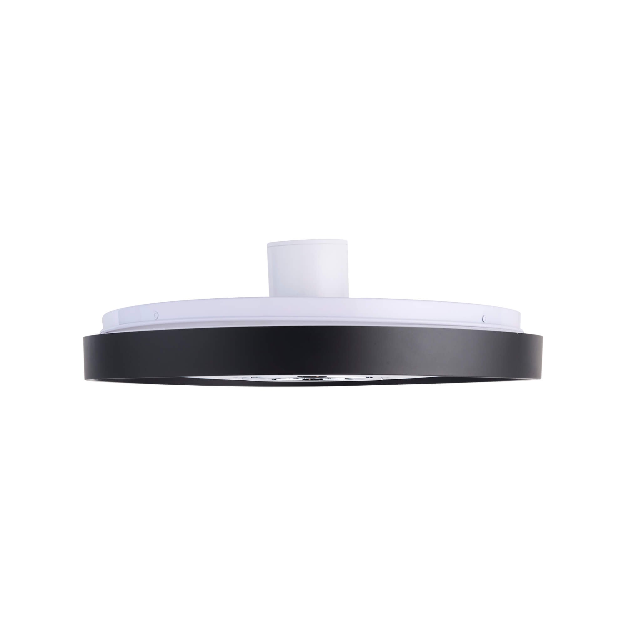 Liverpool LED Flushmount, side view, powered off.