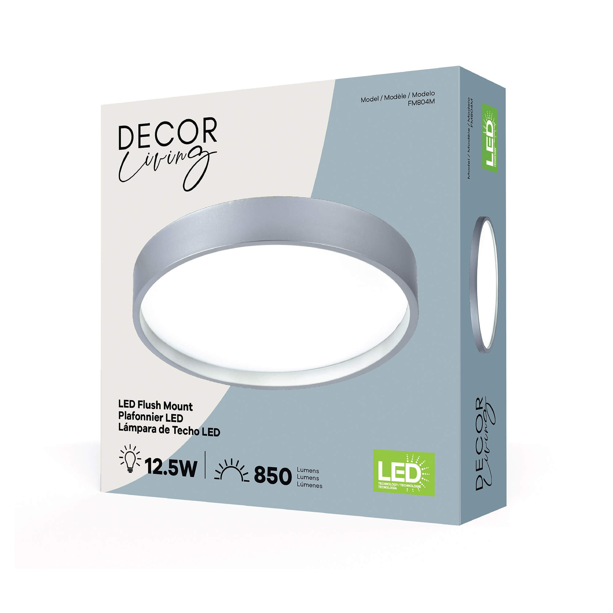 Corona LED Flushmount, packaging view.