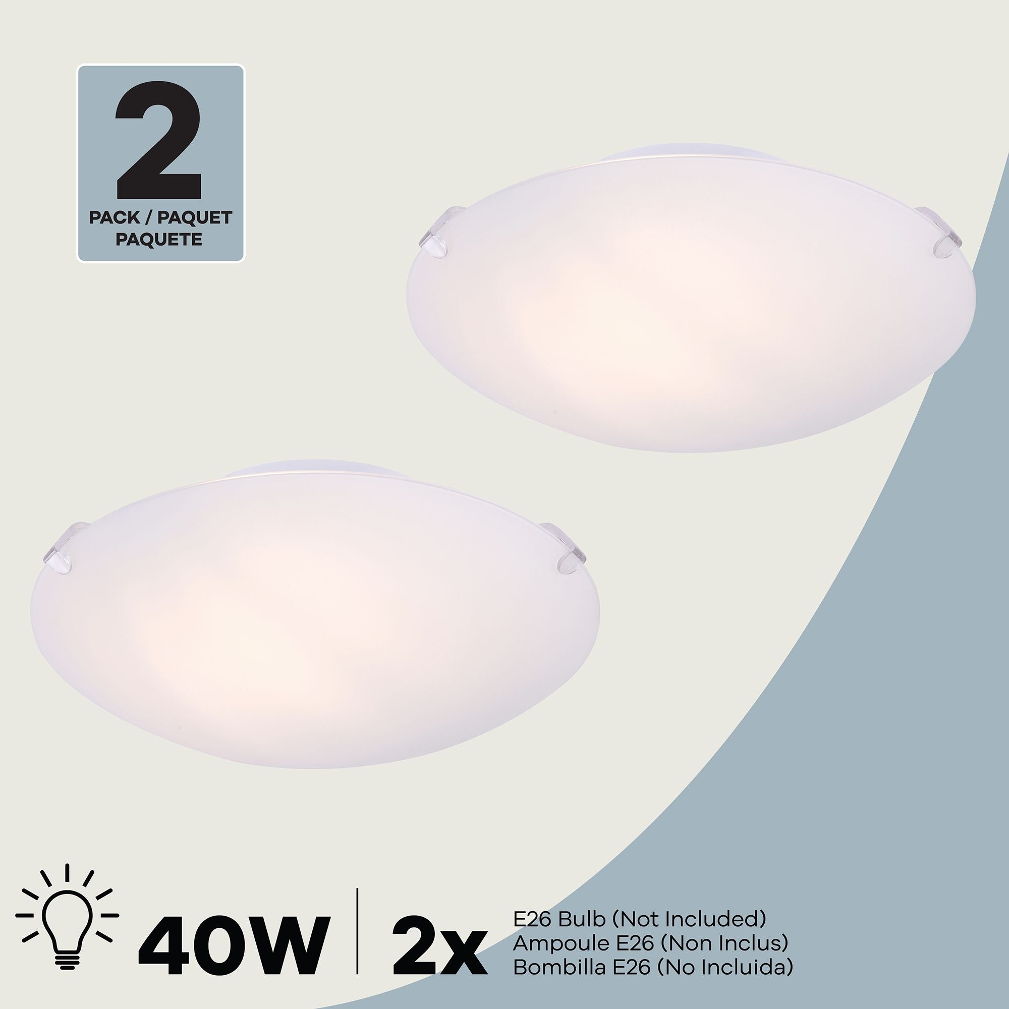 Zia 2-Pack Flush Mount
