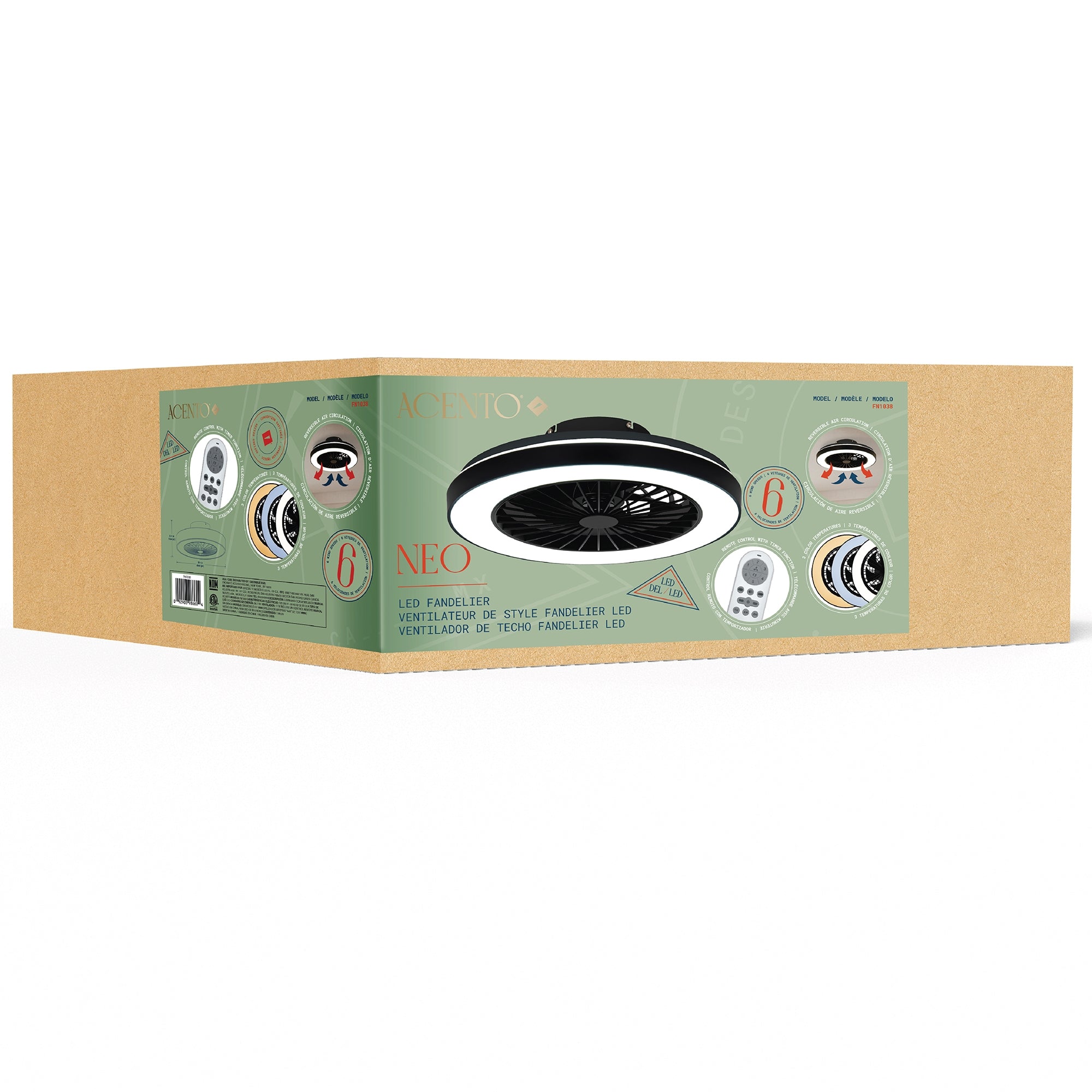Neo LED Fandelier