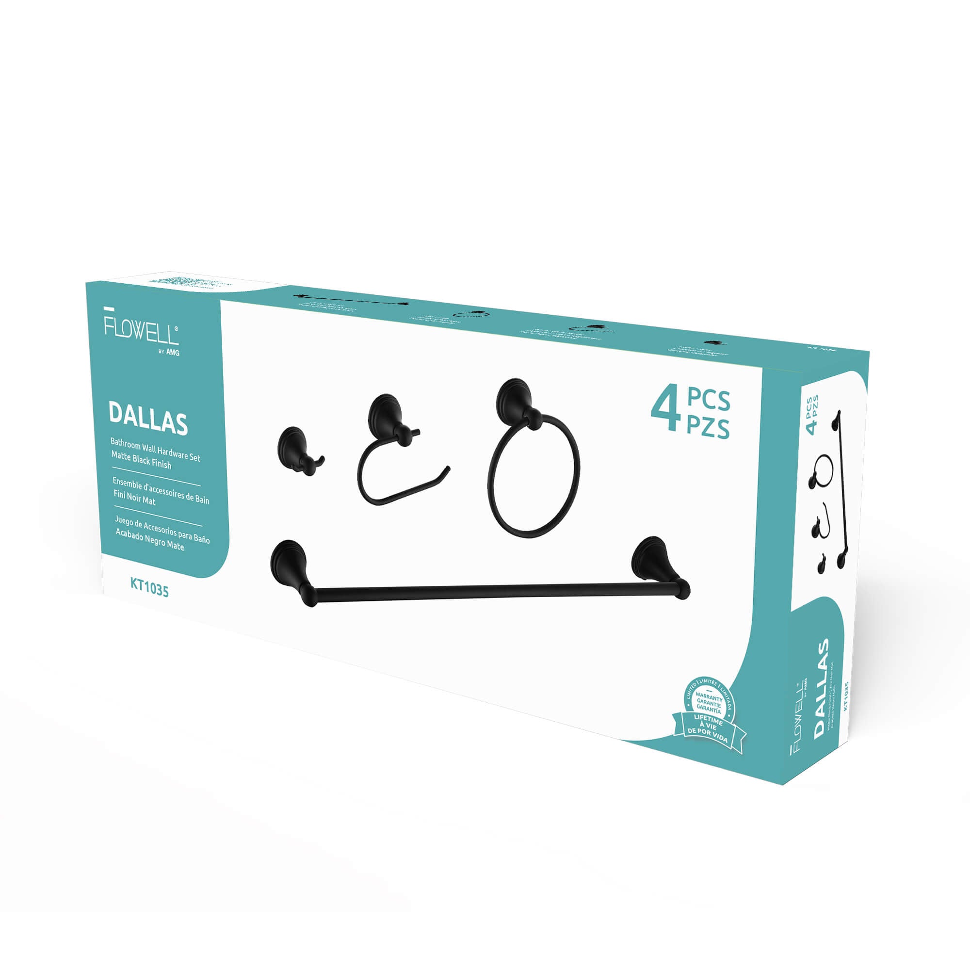 Dallas 4-Pc Set Wall Hardware