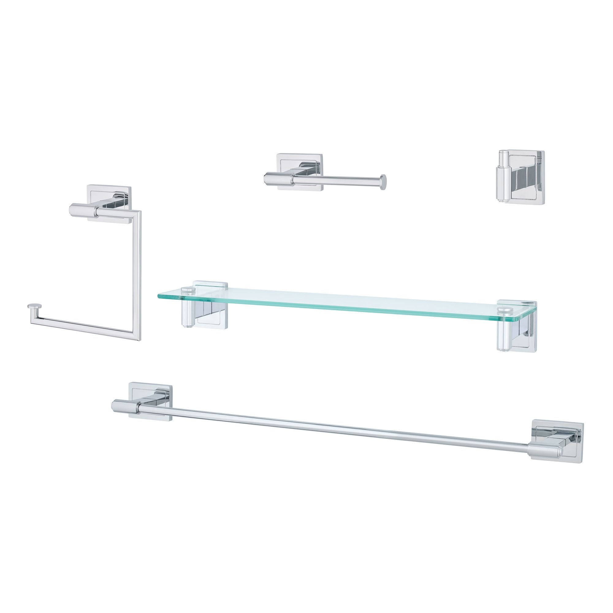 Luxor 5-Pc Wall Hardware Set