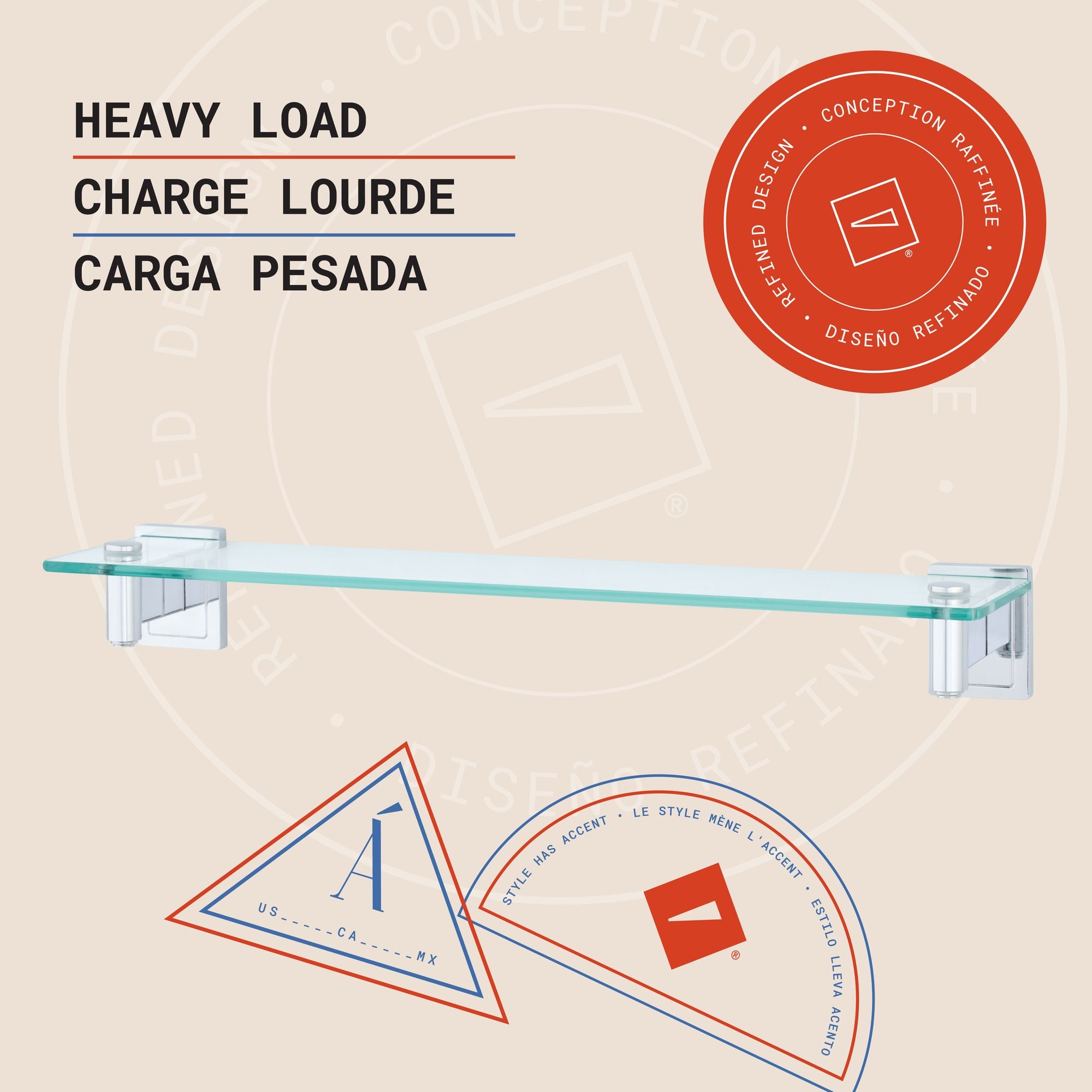 Luxor 5-Pc Wall Hardware Set