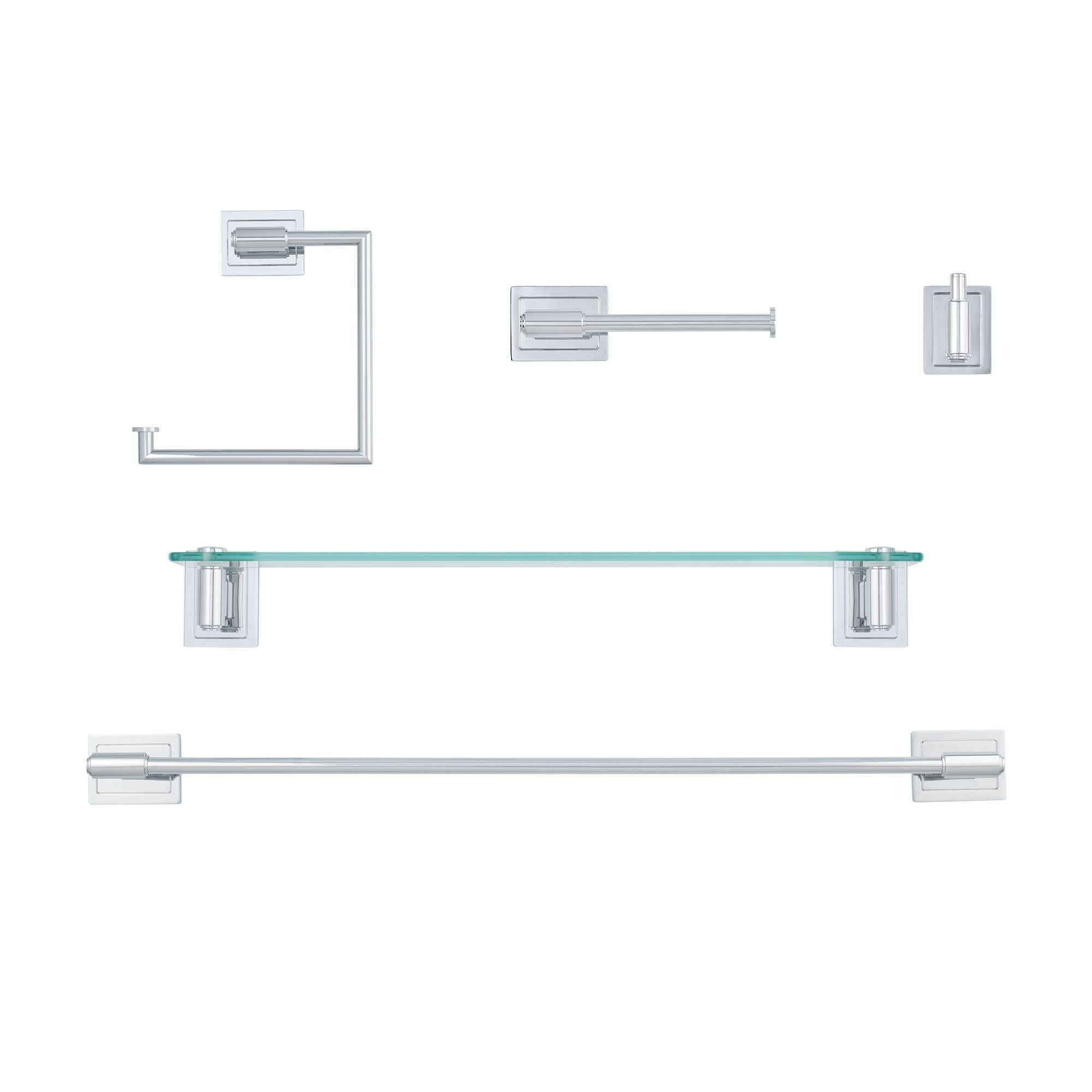 Luxor 5-Pc Wall Hardware Set