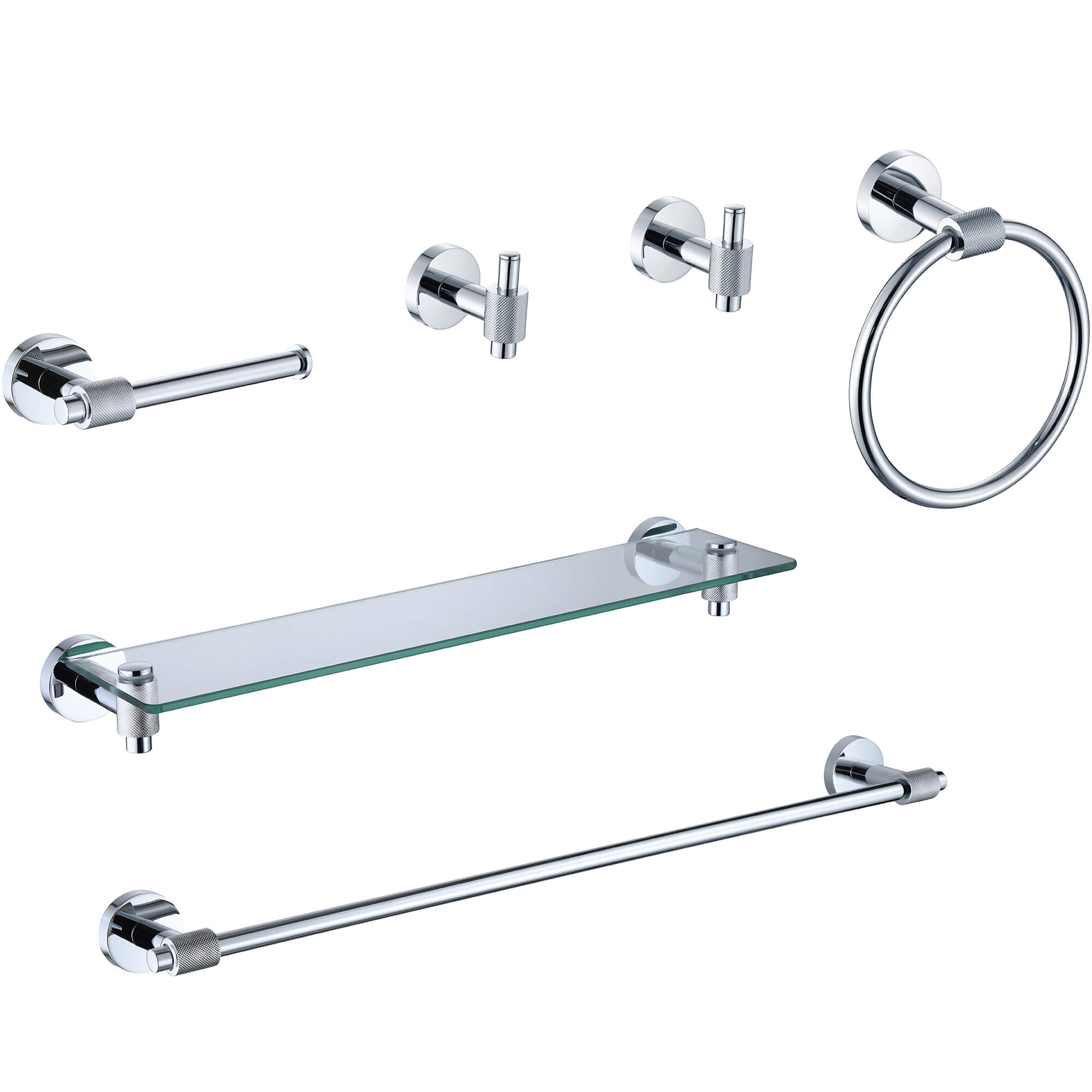 Milan 6-Pc Wall Hardware Set