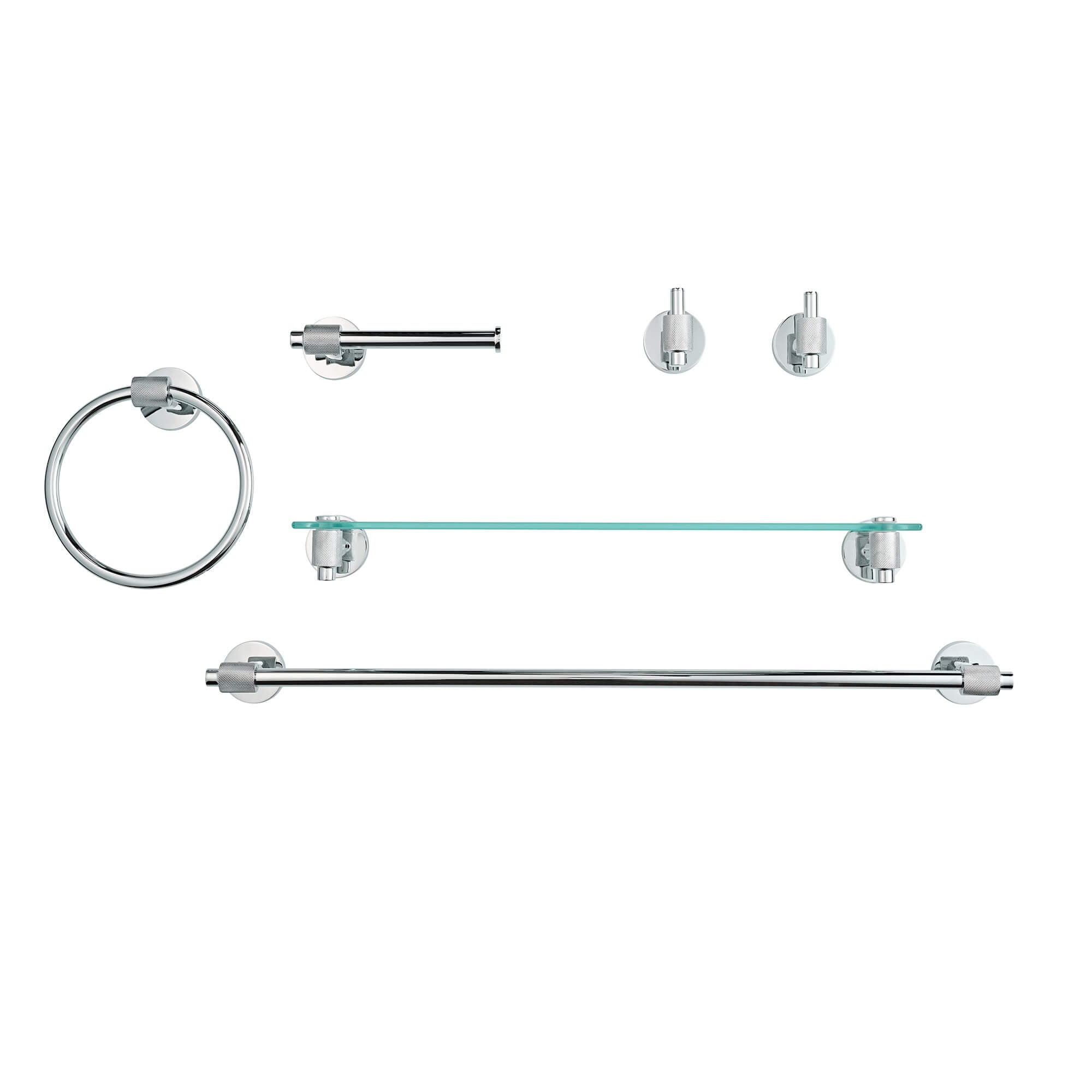 Milan 6-Pc Wall Hardware Set