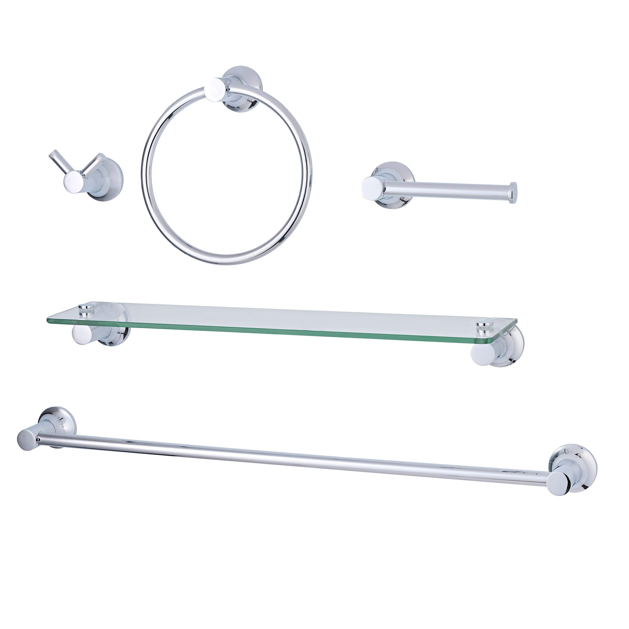 Knurl 5-Pc Wall Hardware Set