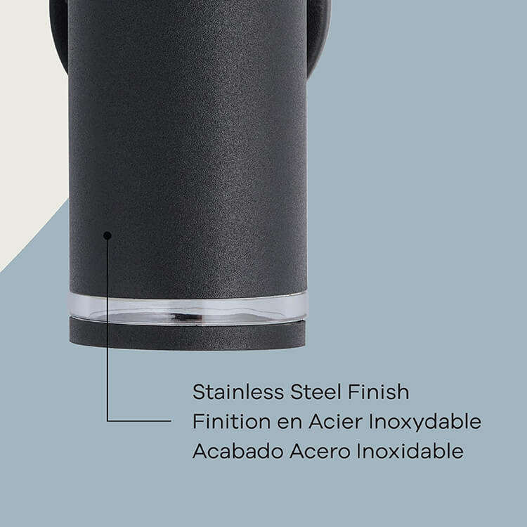 Teico LED Wall Sconce in Black, Block Image 3.