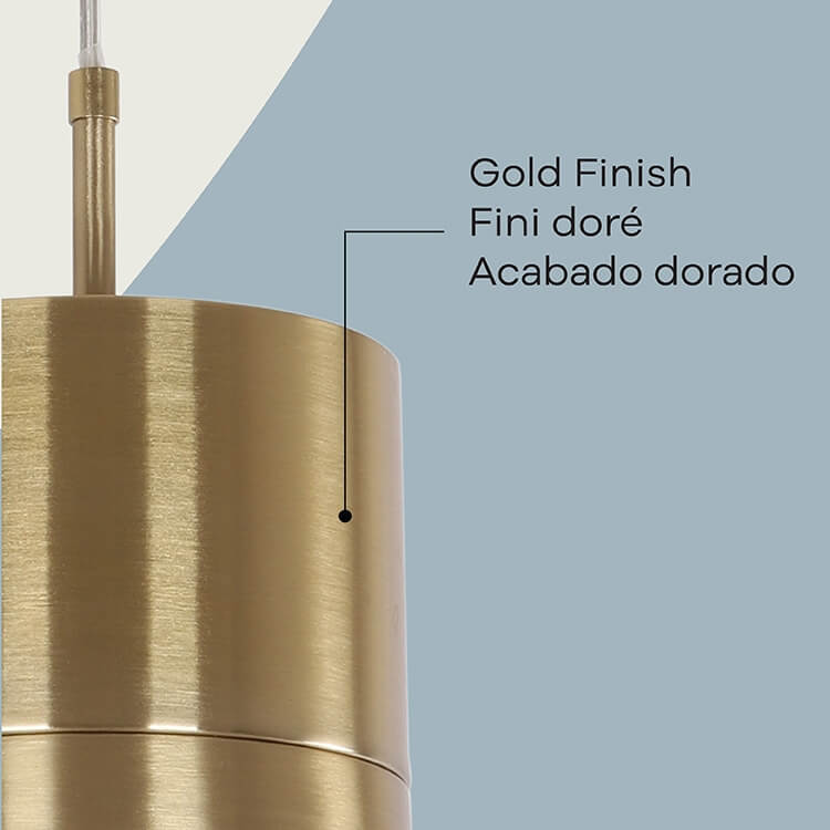 Athena Pendant in 1-Light / Gold, block image 3.