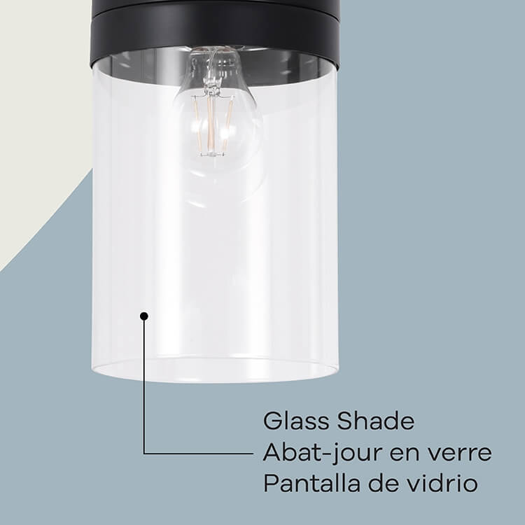 Athena Pendant in 3-Light / Matte Black, Block Image 3.