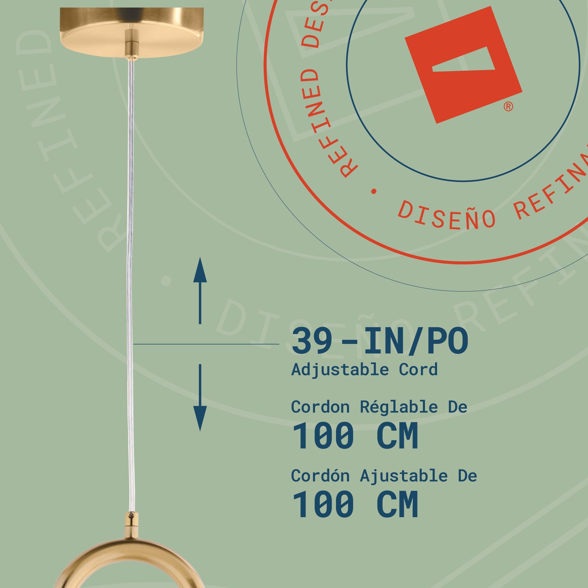 Berlin LED Pendant, Attribute Detail View 2.