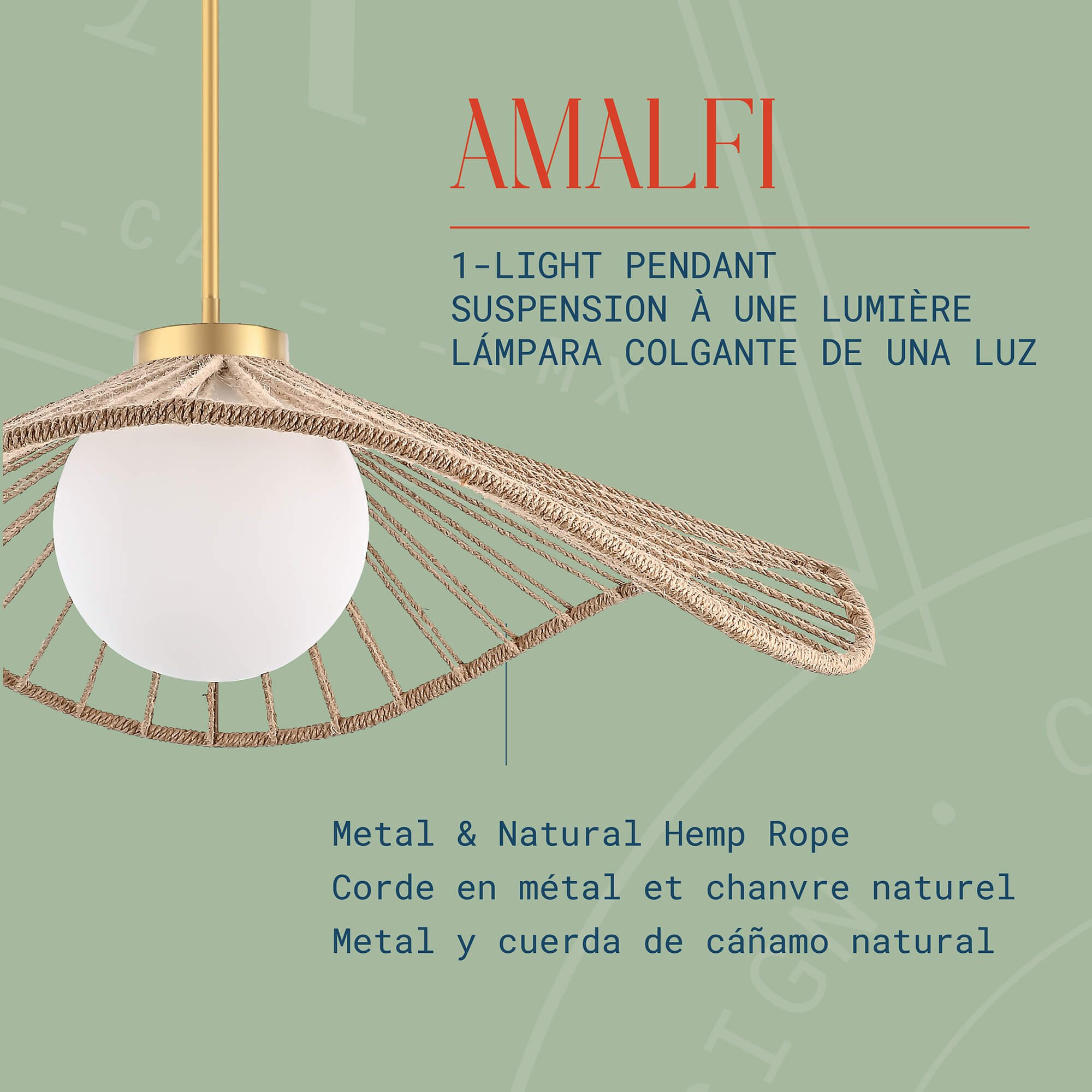 Amalfi 1-Light Chandelier