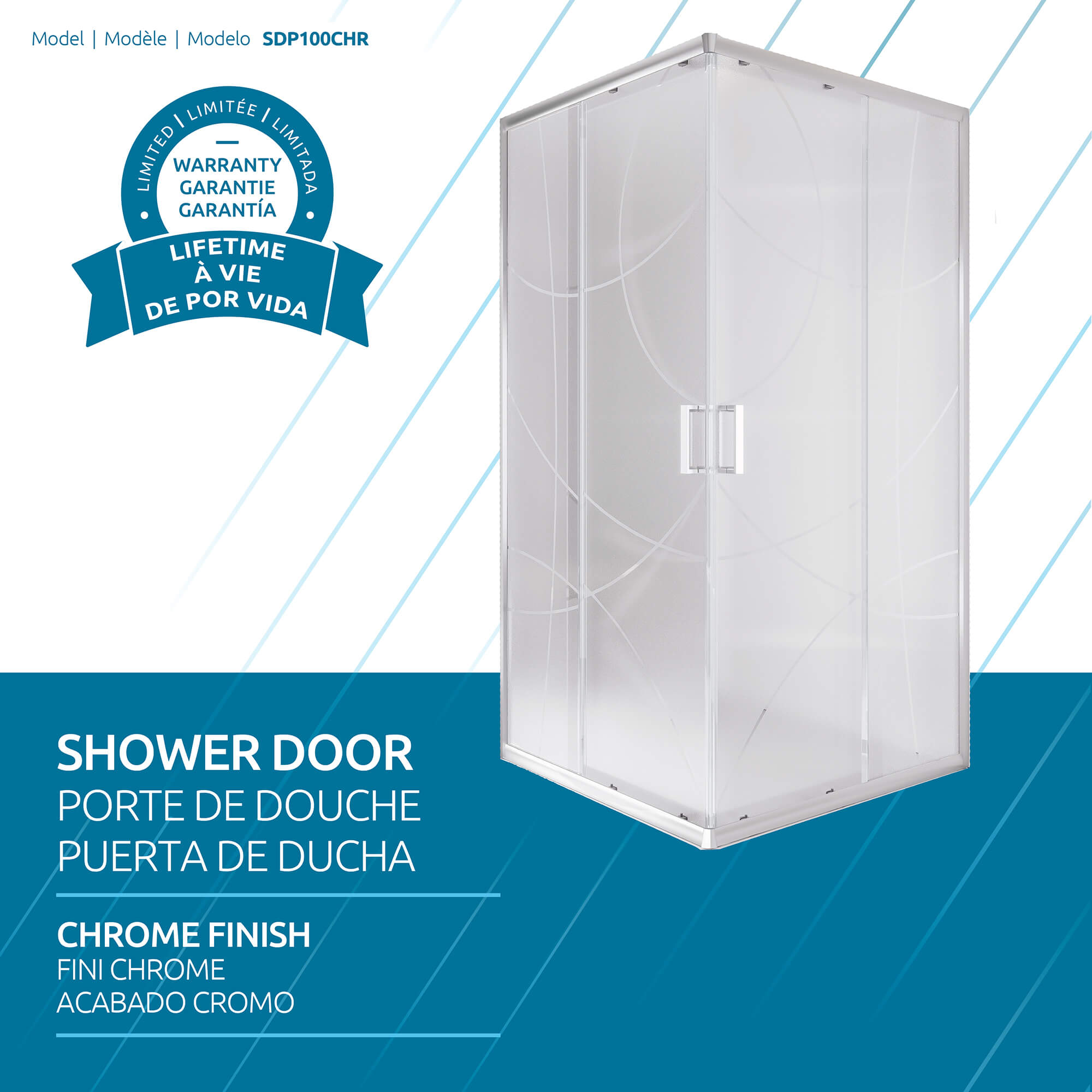 Cubo Shower Door, Attribute Detail View 1.