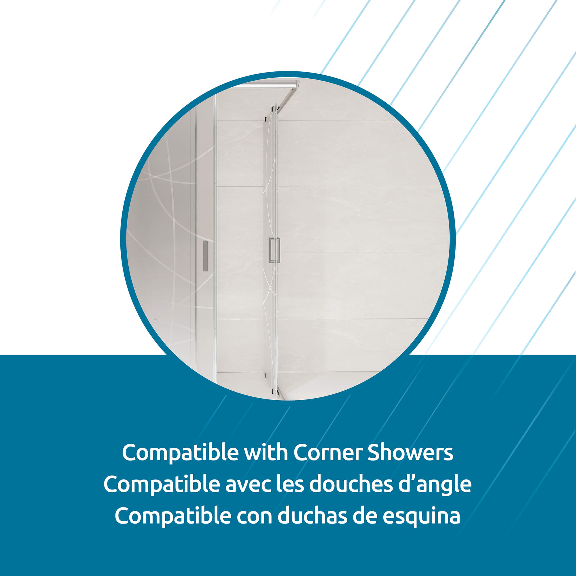 Cubo Shower Door, Attribute Detail View 3.