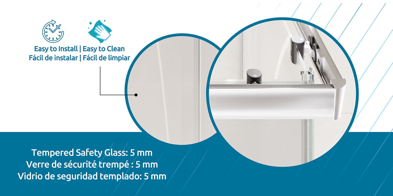 Cubo Shower Door, Block Image 2.