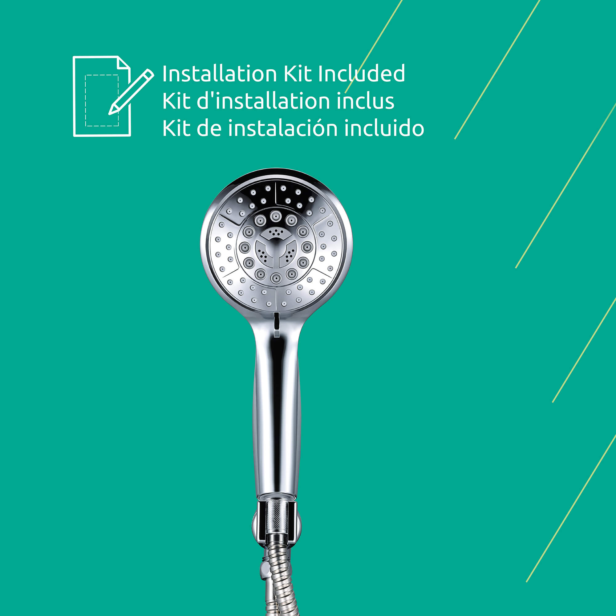 Koena 6-Spray Round Showerhead