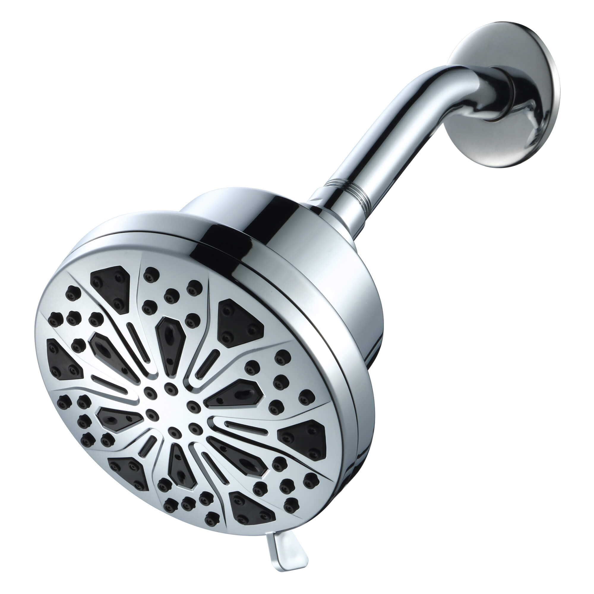 Palmira 8-Spray Filtered Shower Head, Three-Quarter View.