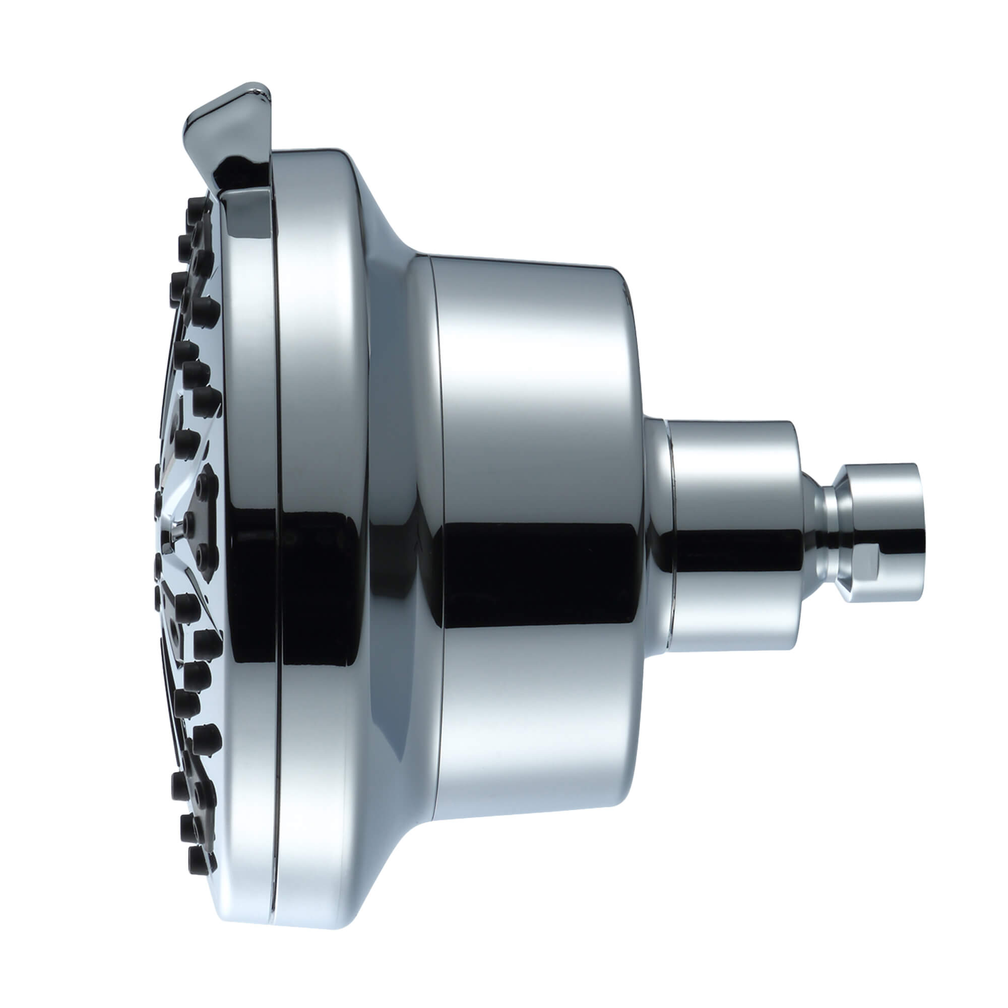 Palmira 8-Spray Filtered Shower Head, Side View.