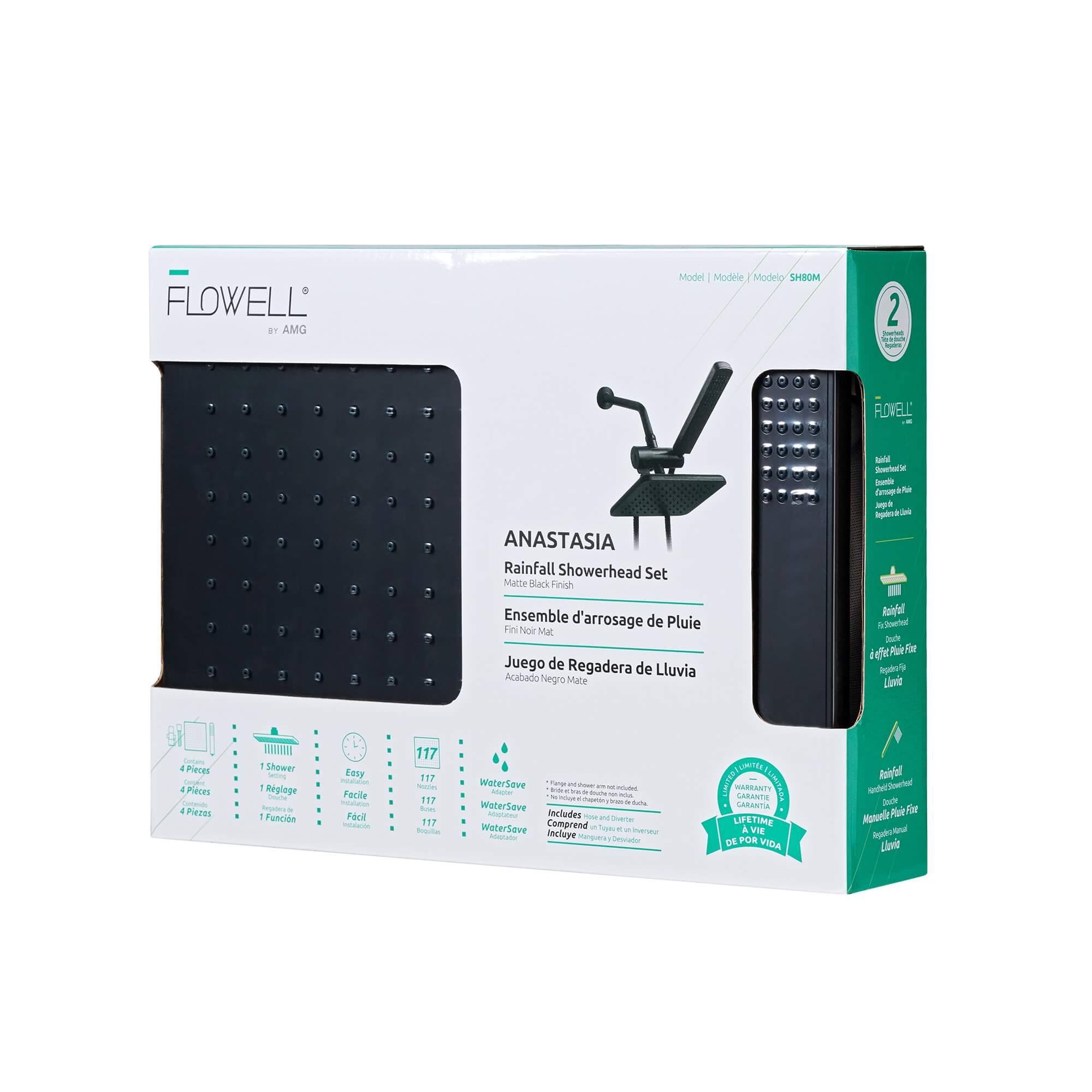 Anastasia Shower Head with Handheld Combo