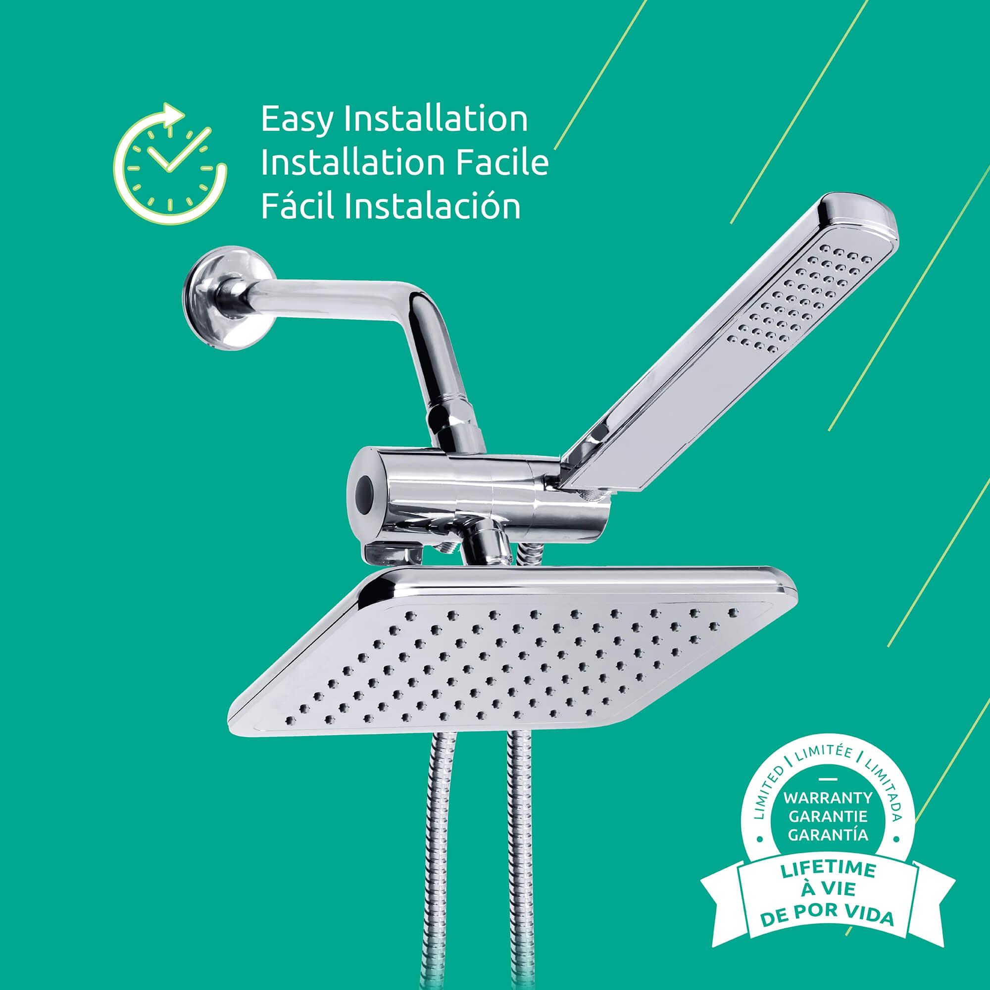 Anastasia Shower Head with Handheld Combo