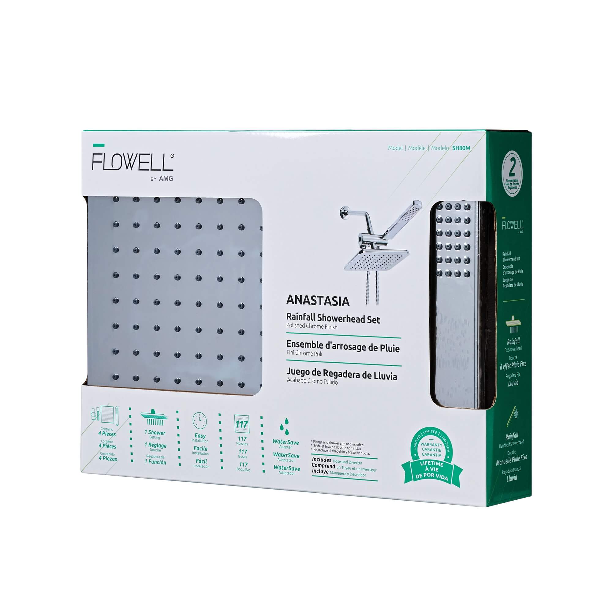 Anastasia Shower Head with Handheld Combo